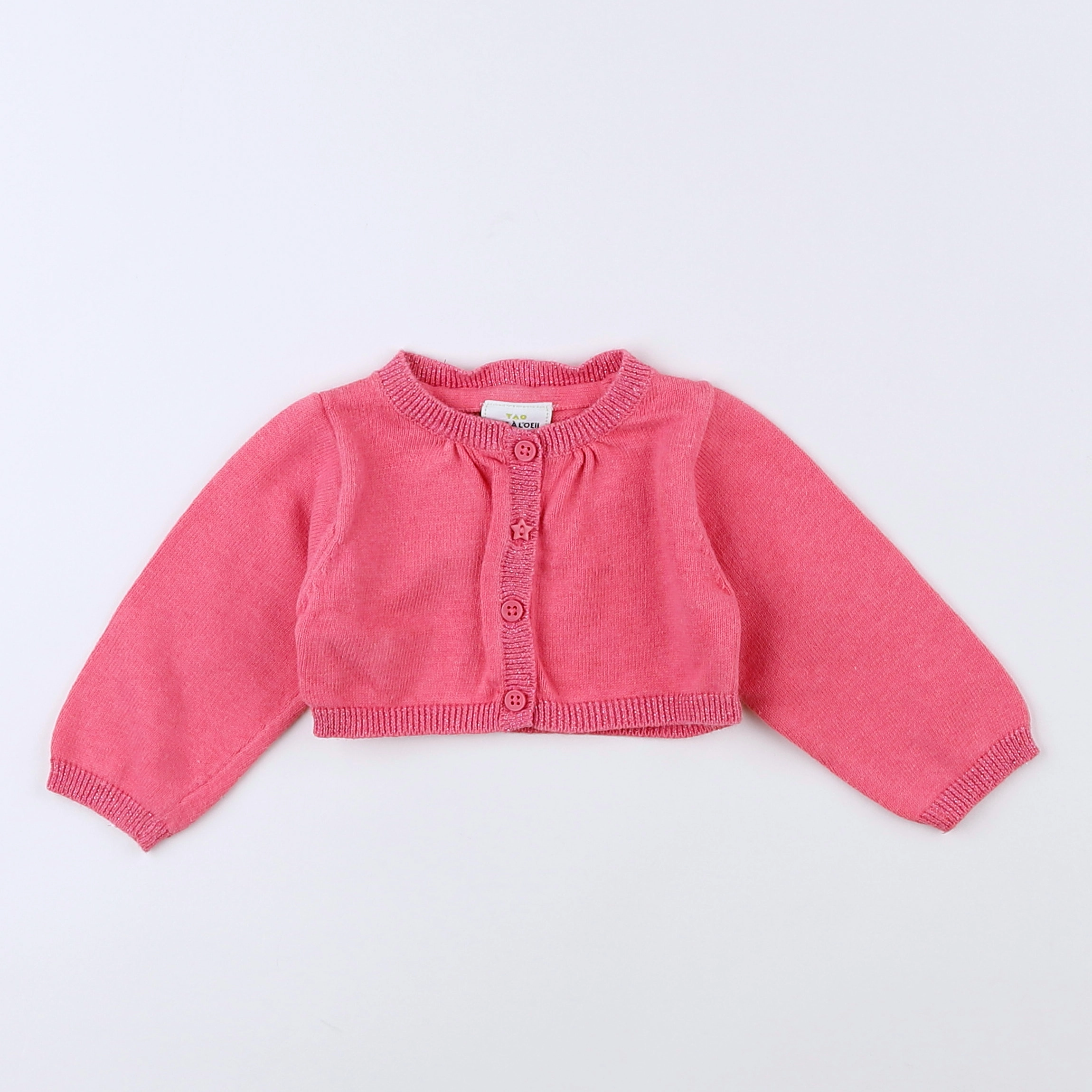 Tape à l'oeil - gilet rose - 3 mois