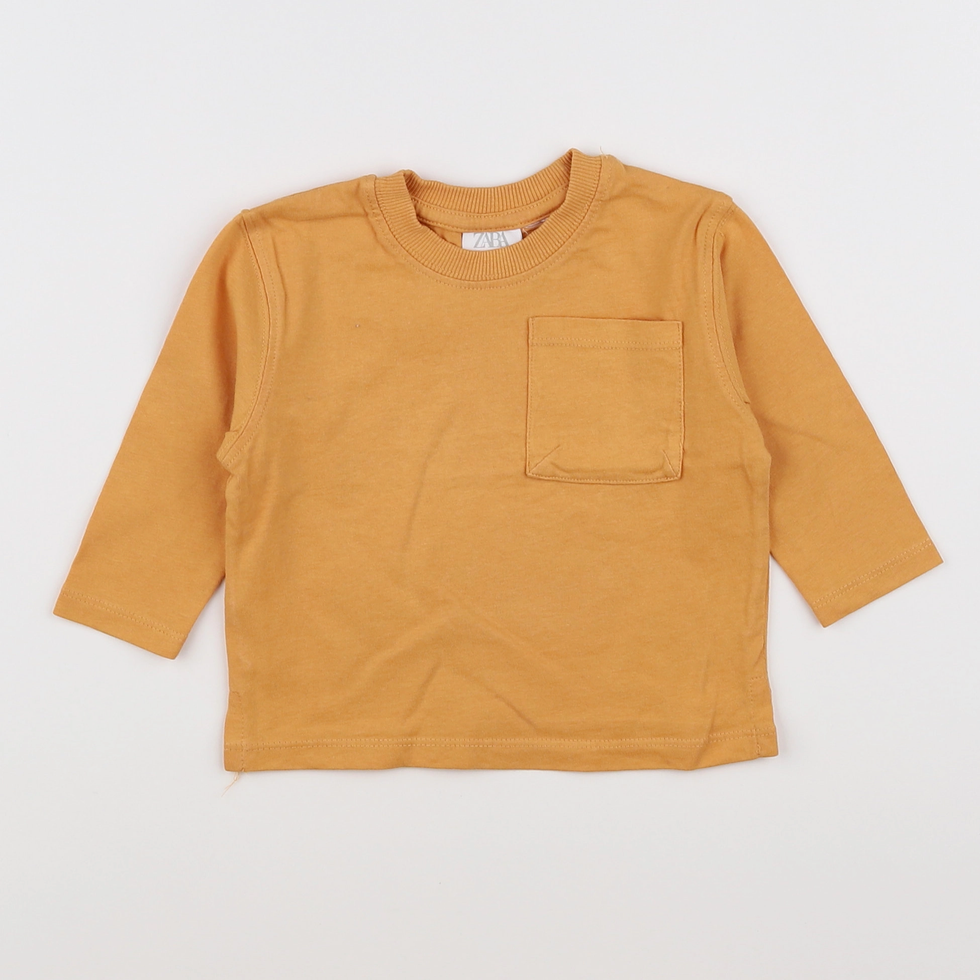 Zara - tee-shirt orange - 3/6 mois