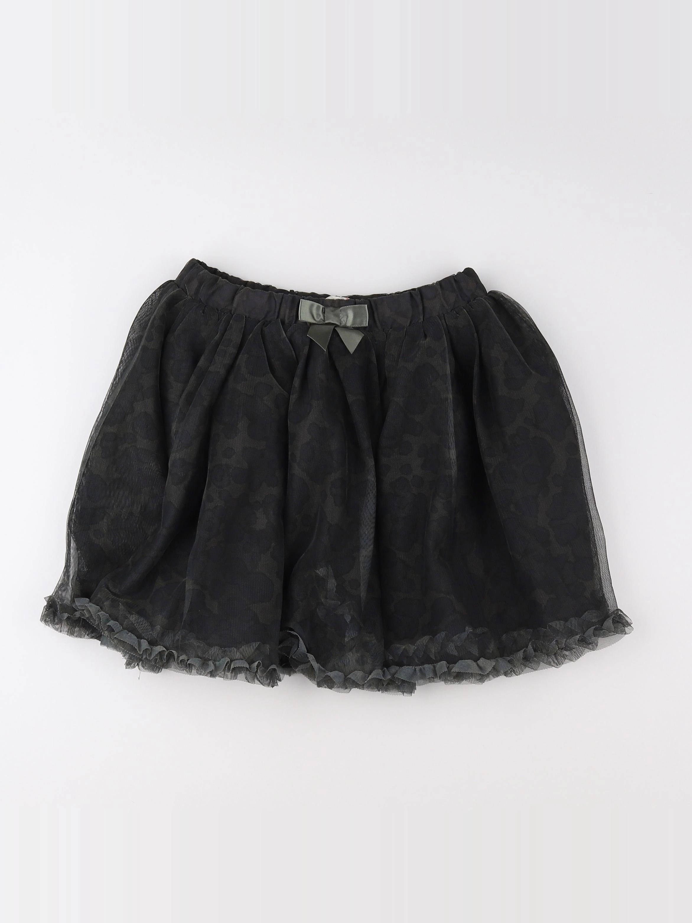 H&M - jupe gris, vert - 7/8 ans