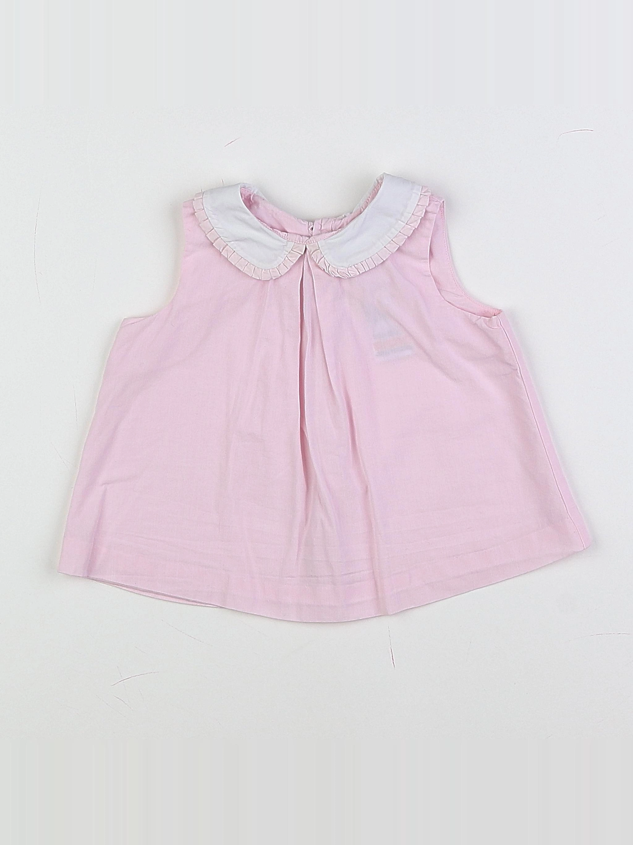 Jacadi - blouse rose - 12 mois