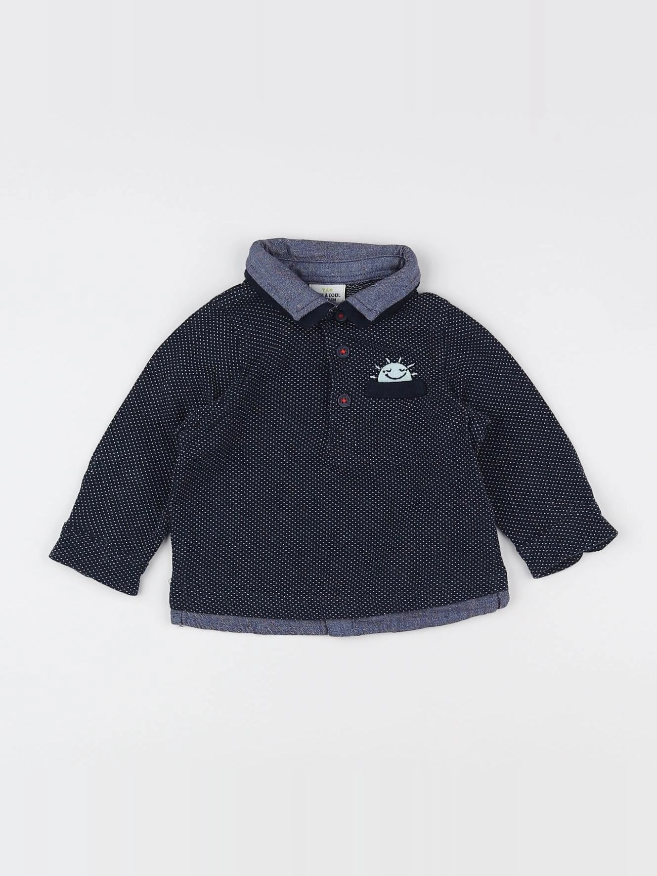 Tape à l'oeil - chemise bleu - 6 mois