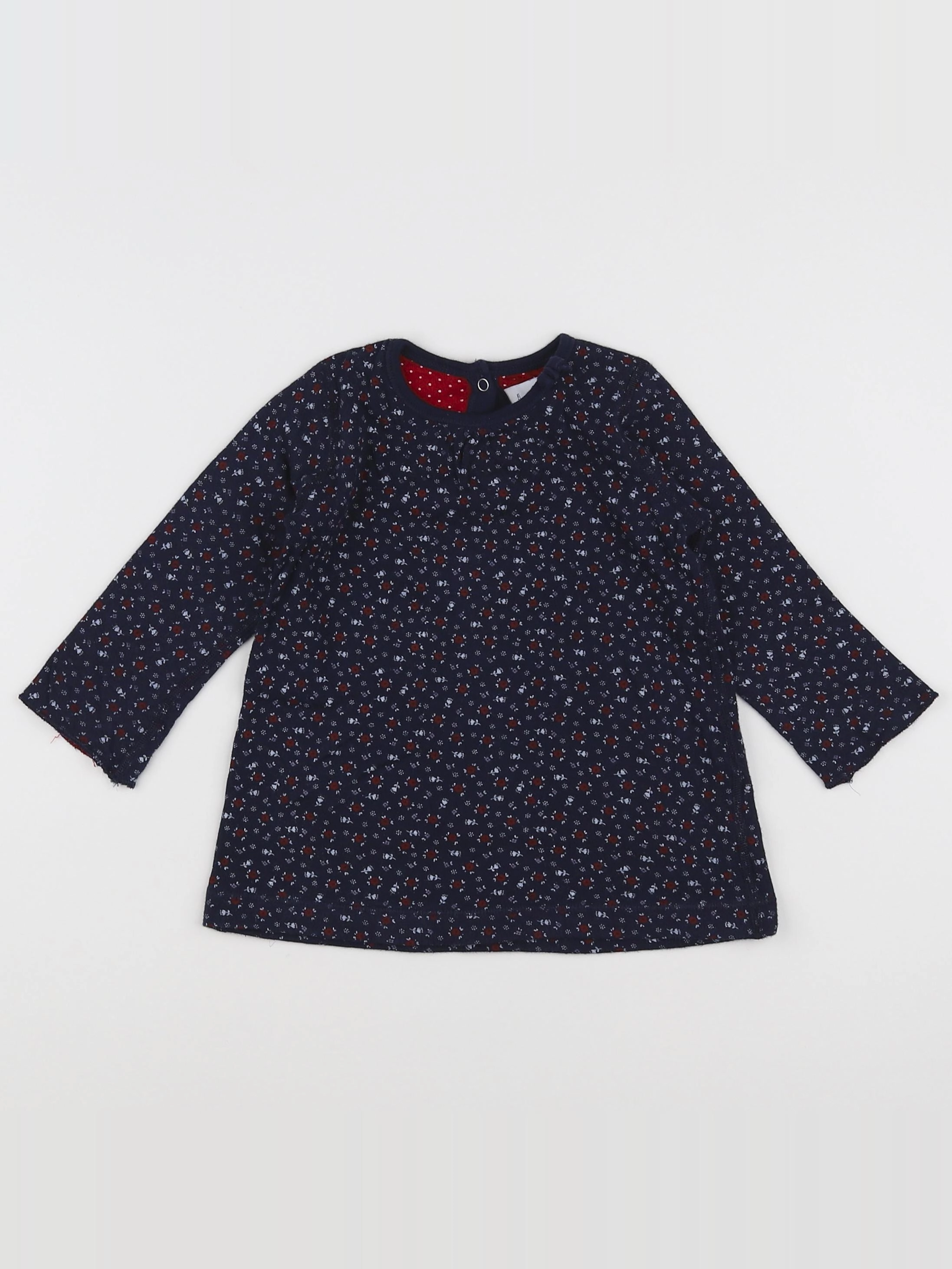 Petit Bateau - robe bleu - 6 mois