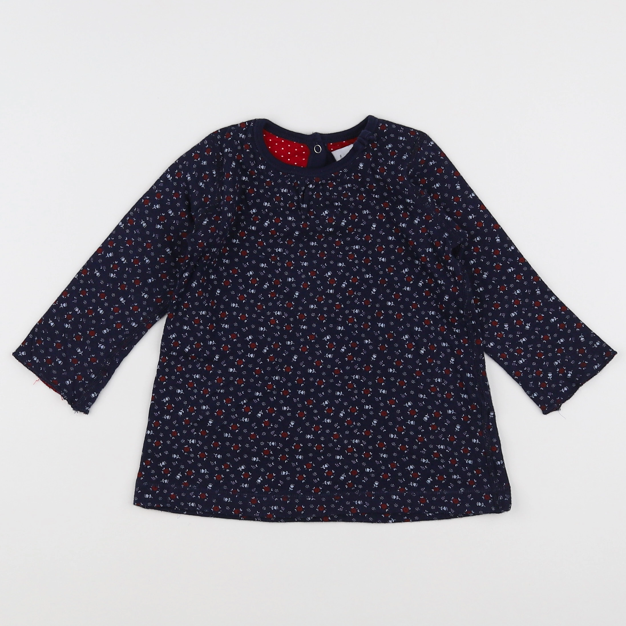 Petit Bateau - robe bleu - 6 mois