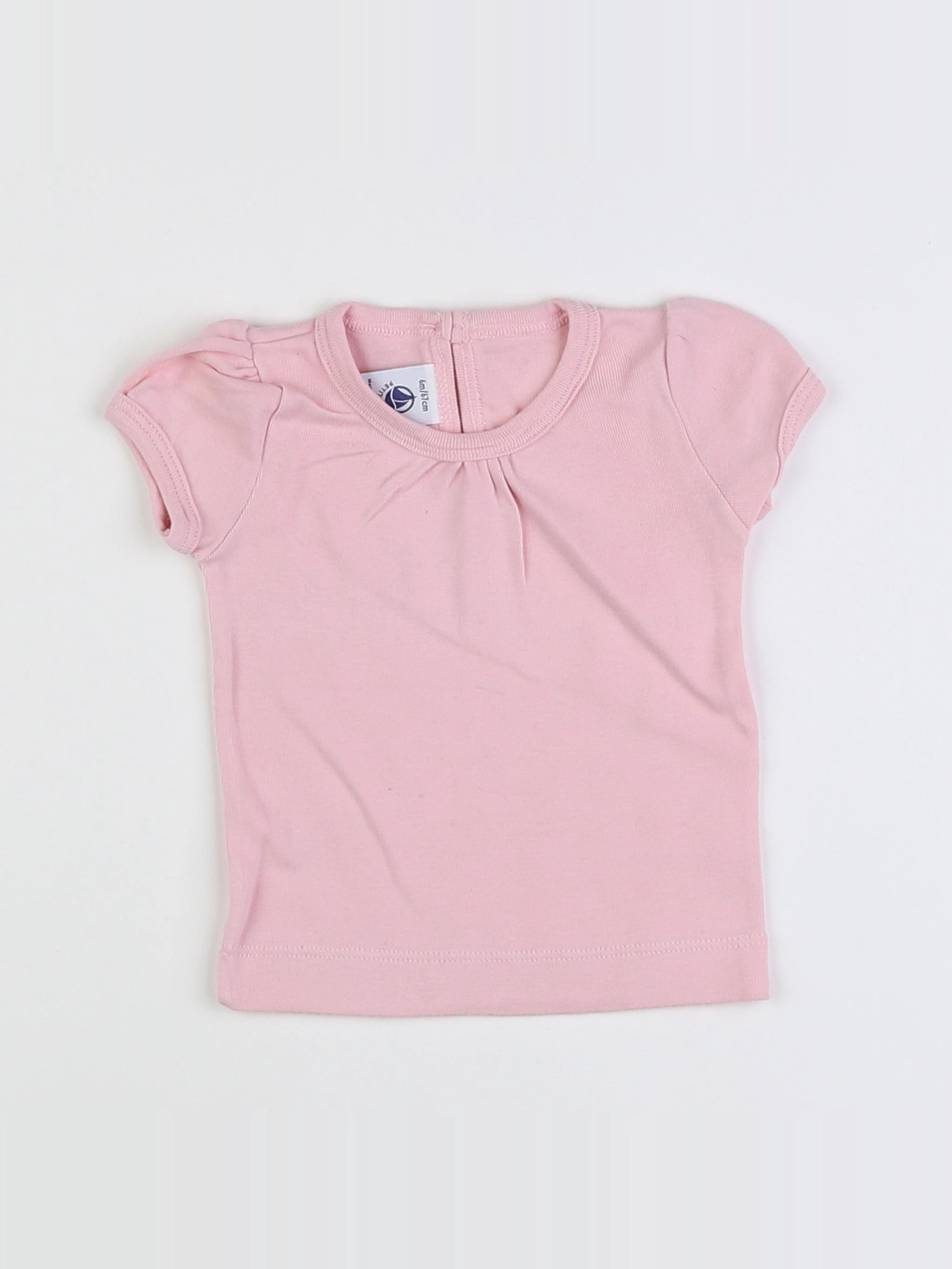 Petit Bateau - maillot de corps rose - 6 mois