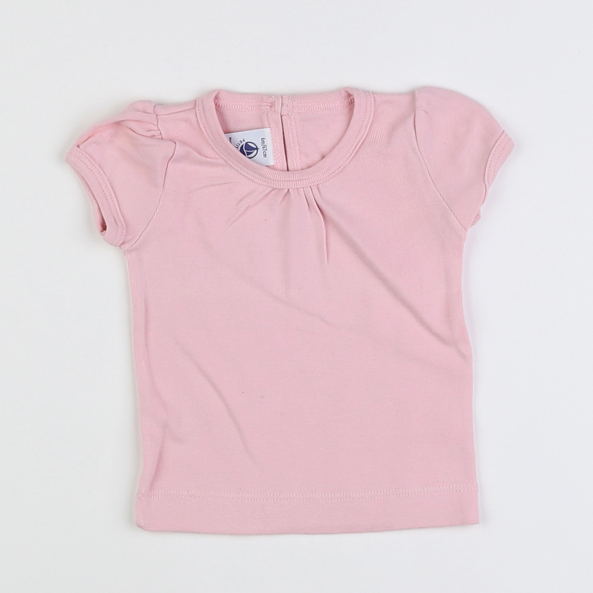 Petit Bateau - maillot de corps rose - 6 mois