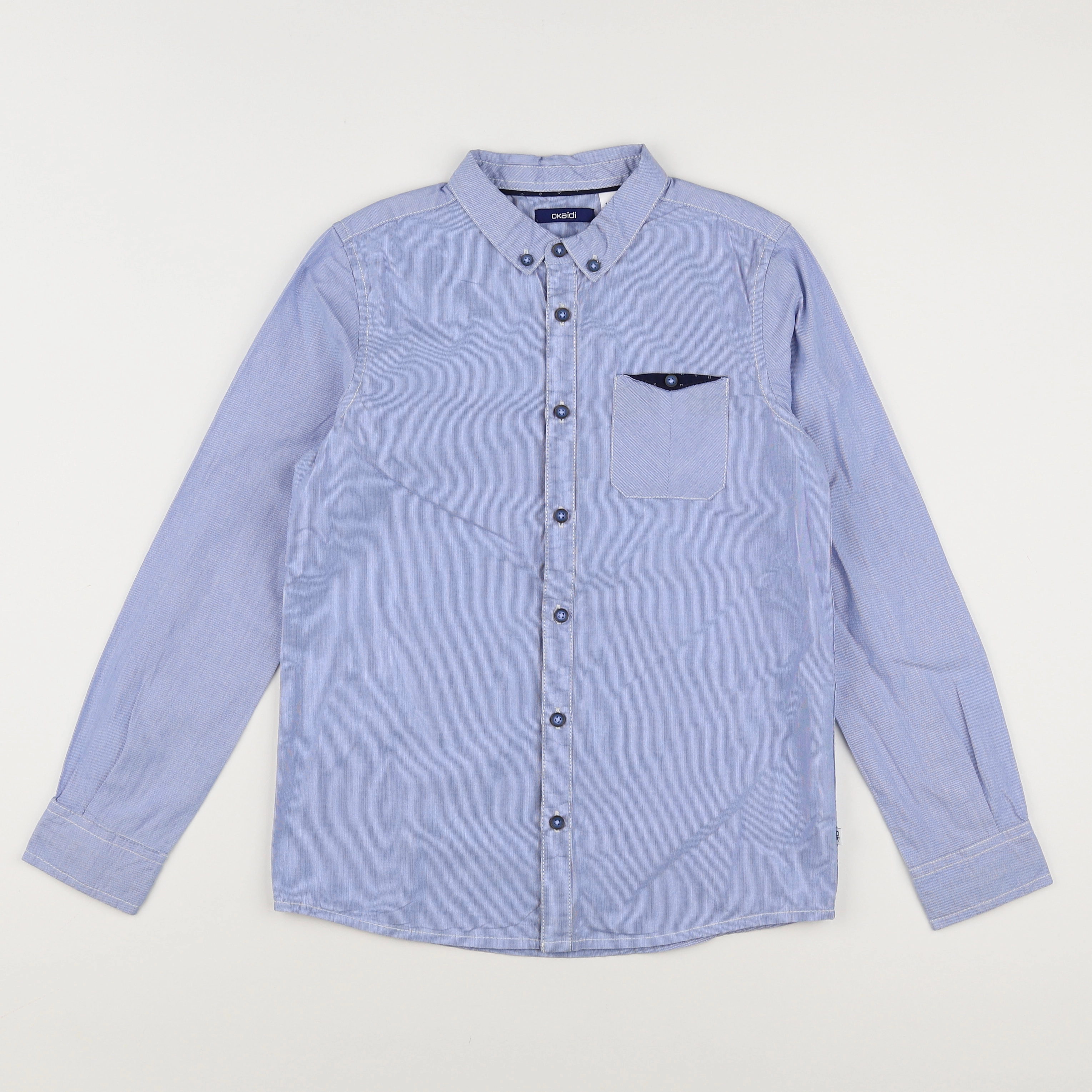 Okaidi - chemise bleu - 10 ans