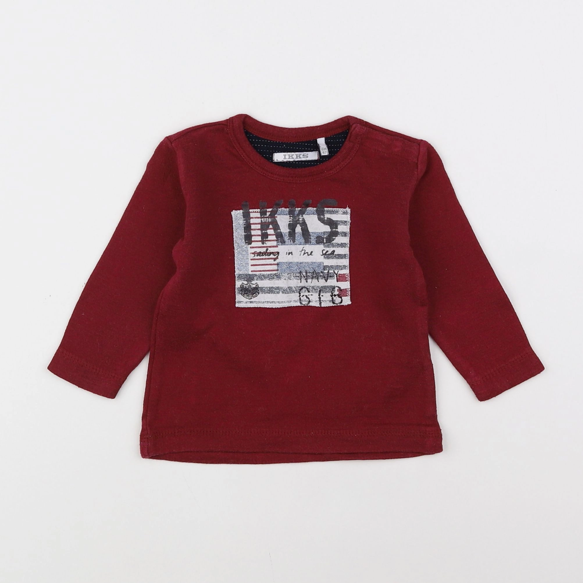 IKKS - sweat rouge - 6 mois