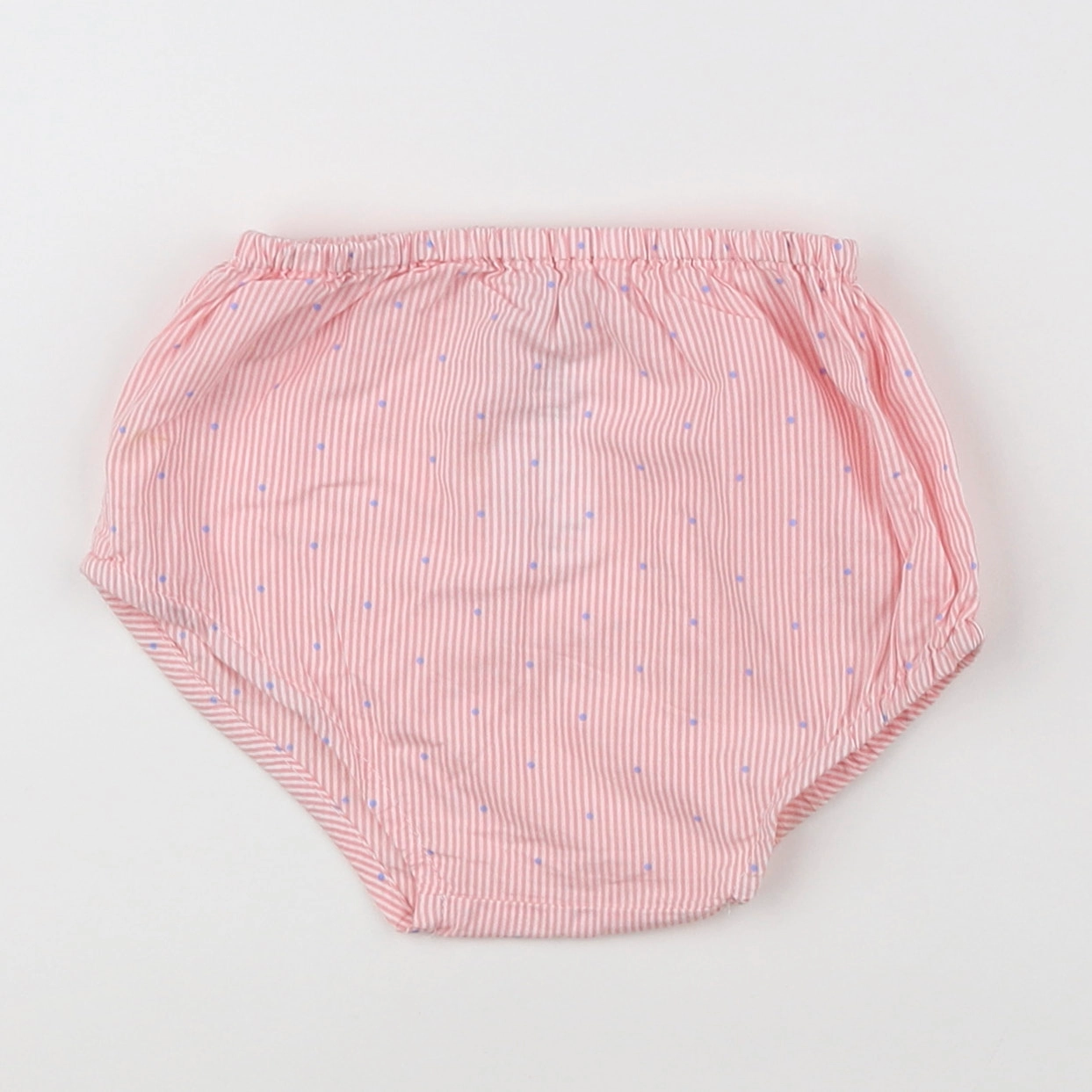 Jacadi - bloomer blanc, rose - 6 mois