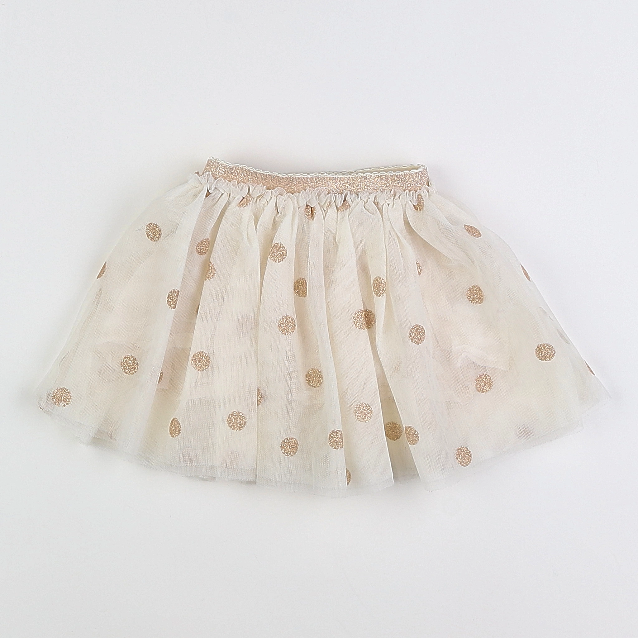 Tape à l'oeil - jupe beige, or - 9 mois