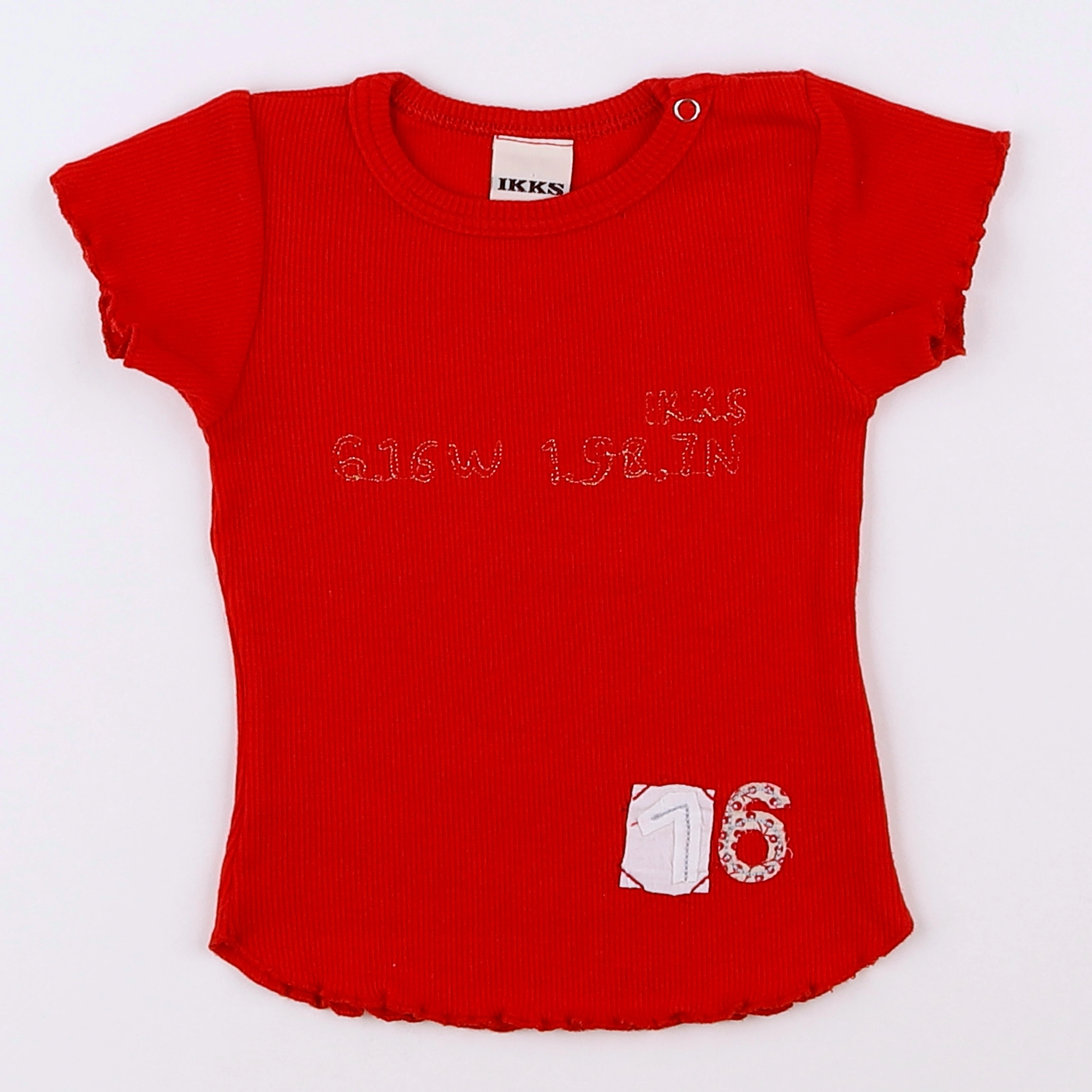 IKKS - tee-shirt rouge - 12 mois