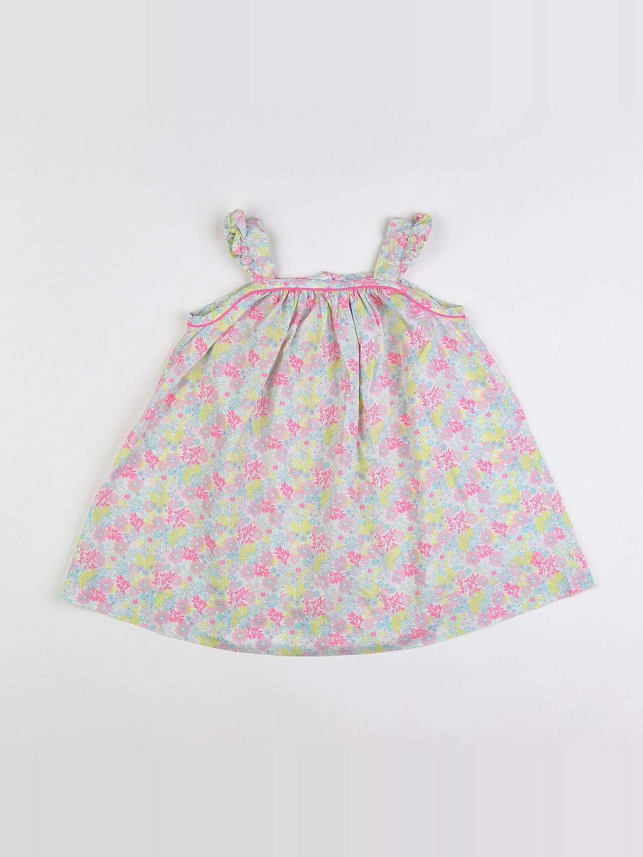 Petit Bateau - robe multicolore - 18 mois