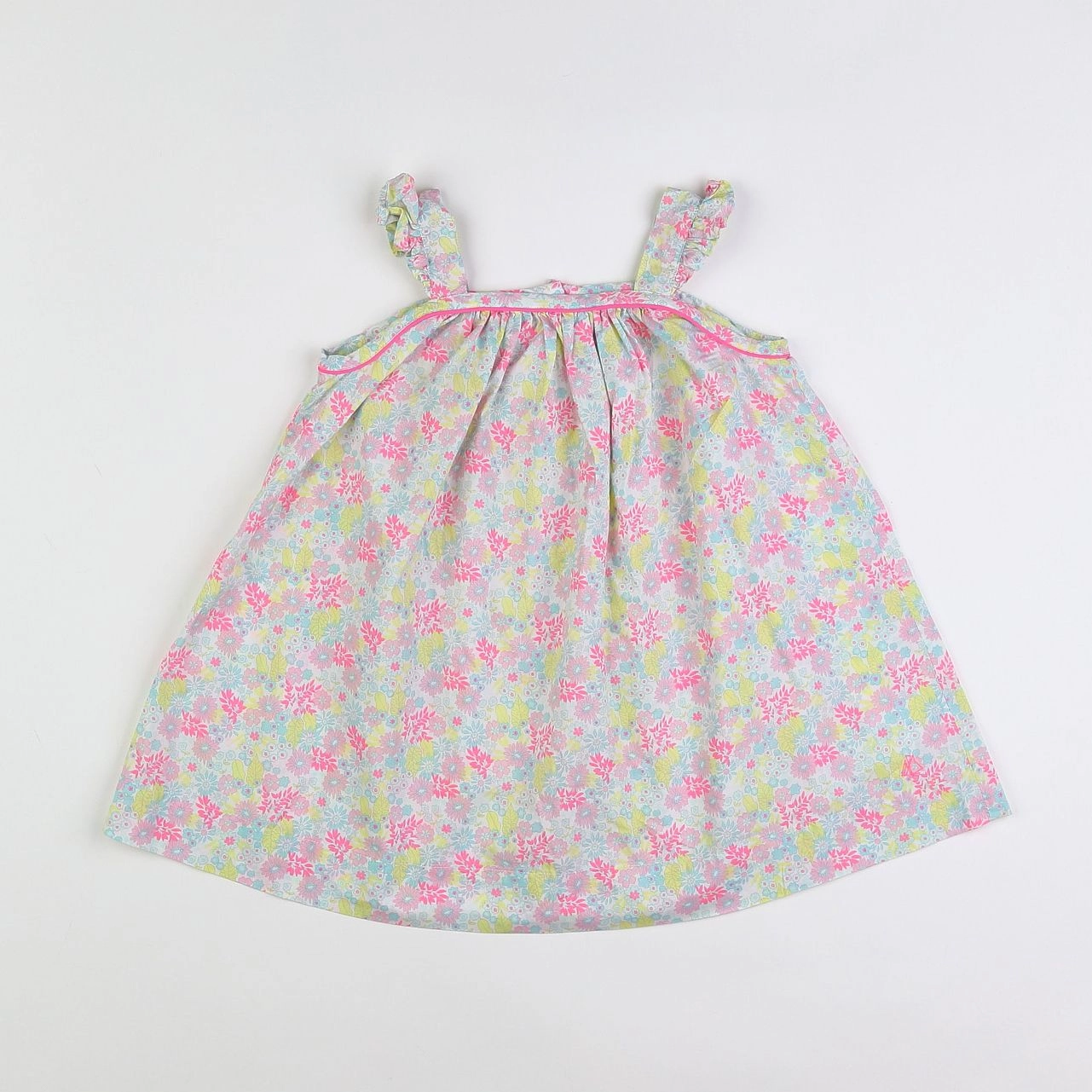 Petit Bateau - robe multicolore - 18 mois