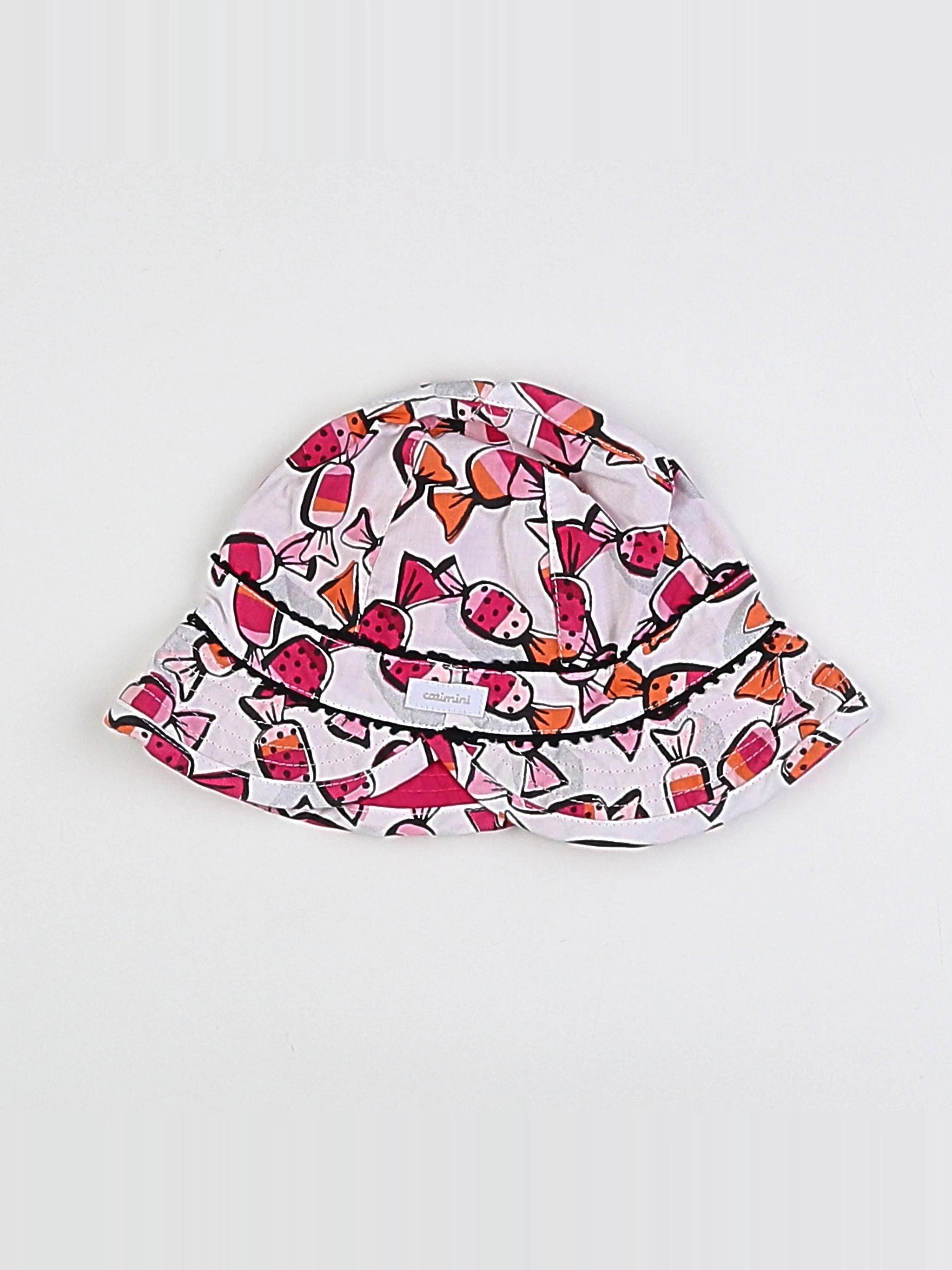 Catimini - chapeau rose, blanc, multicolore - 6 mois
