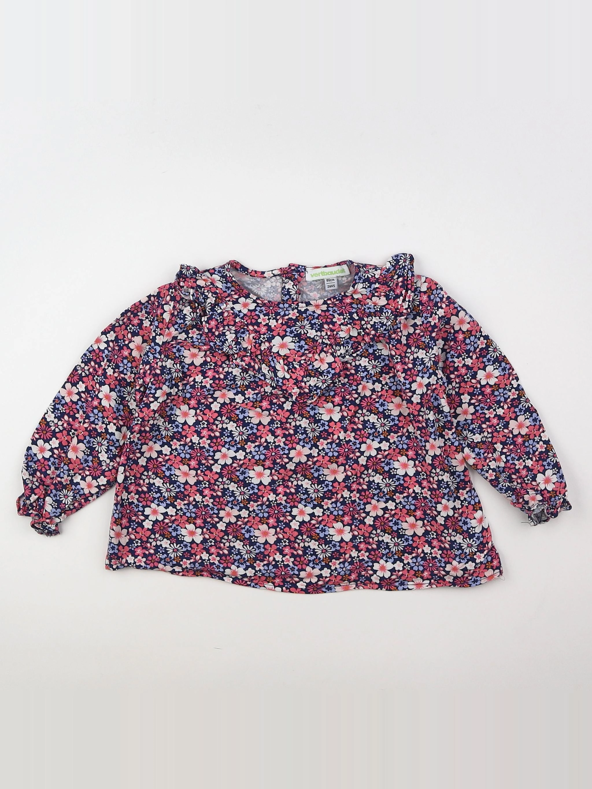 Vertbaudet - blouse violet - 2 ans