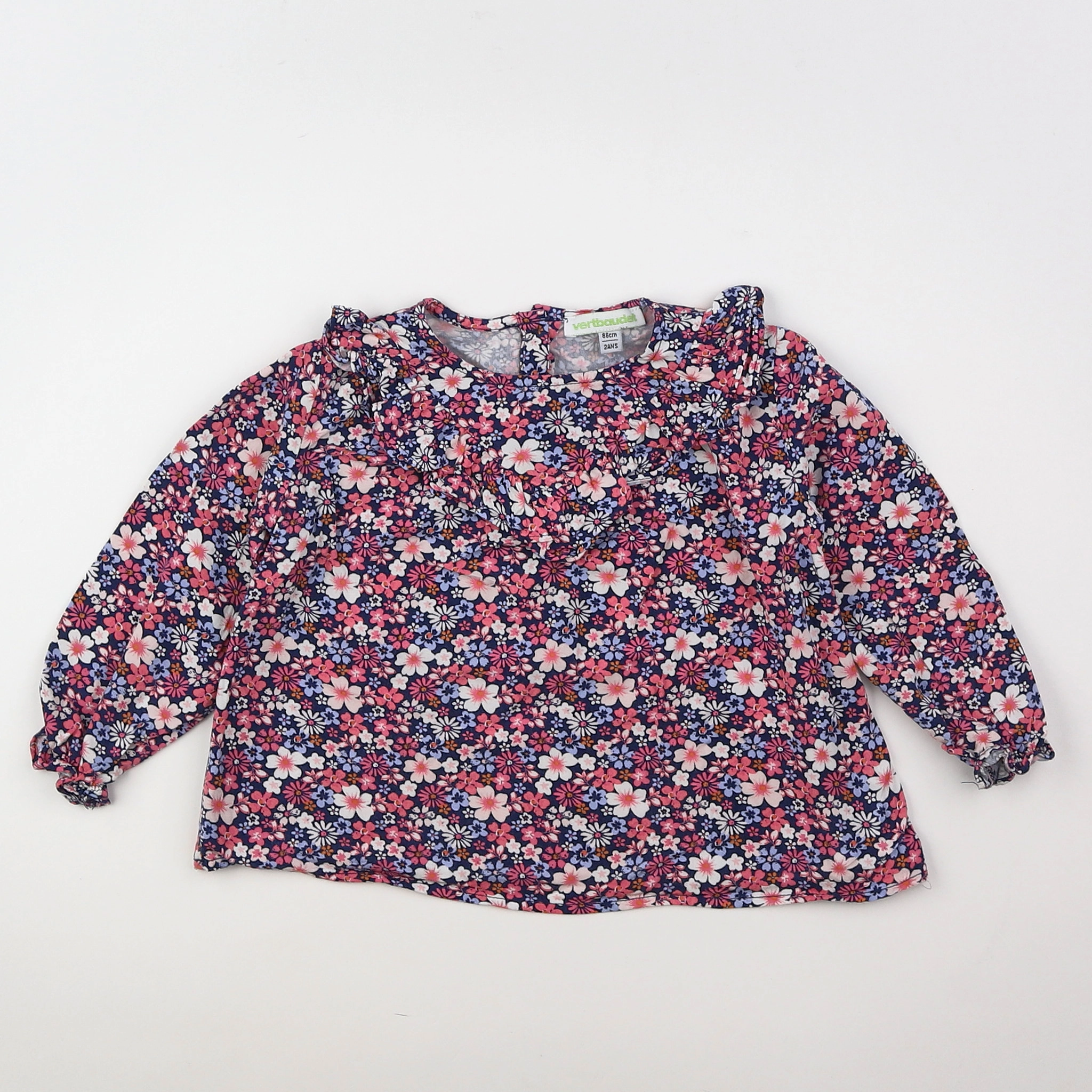 Vertbaudet - blouse violet - 2 ans