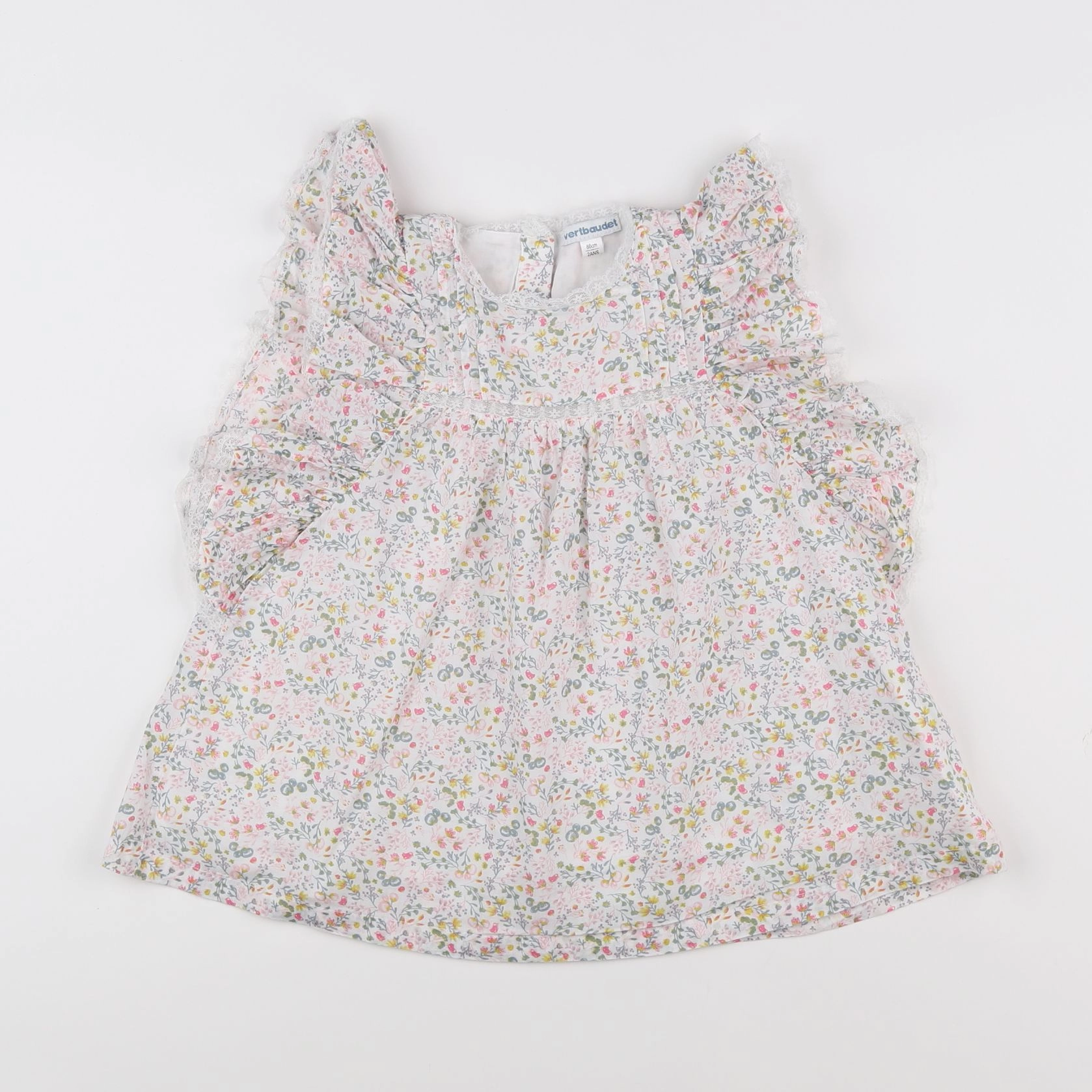 Vertbaudet - robe multicolore - 2 ans