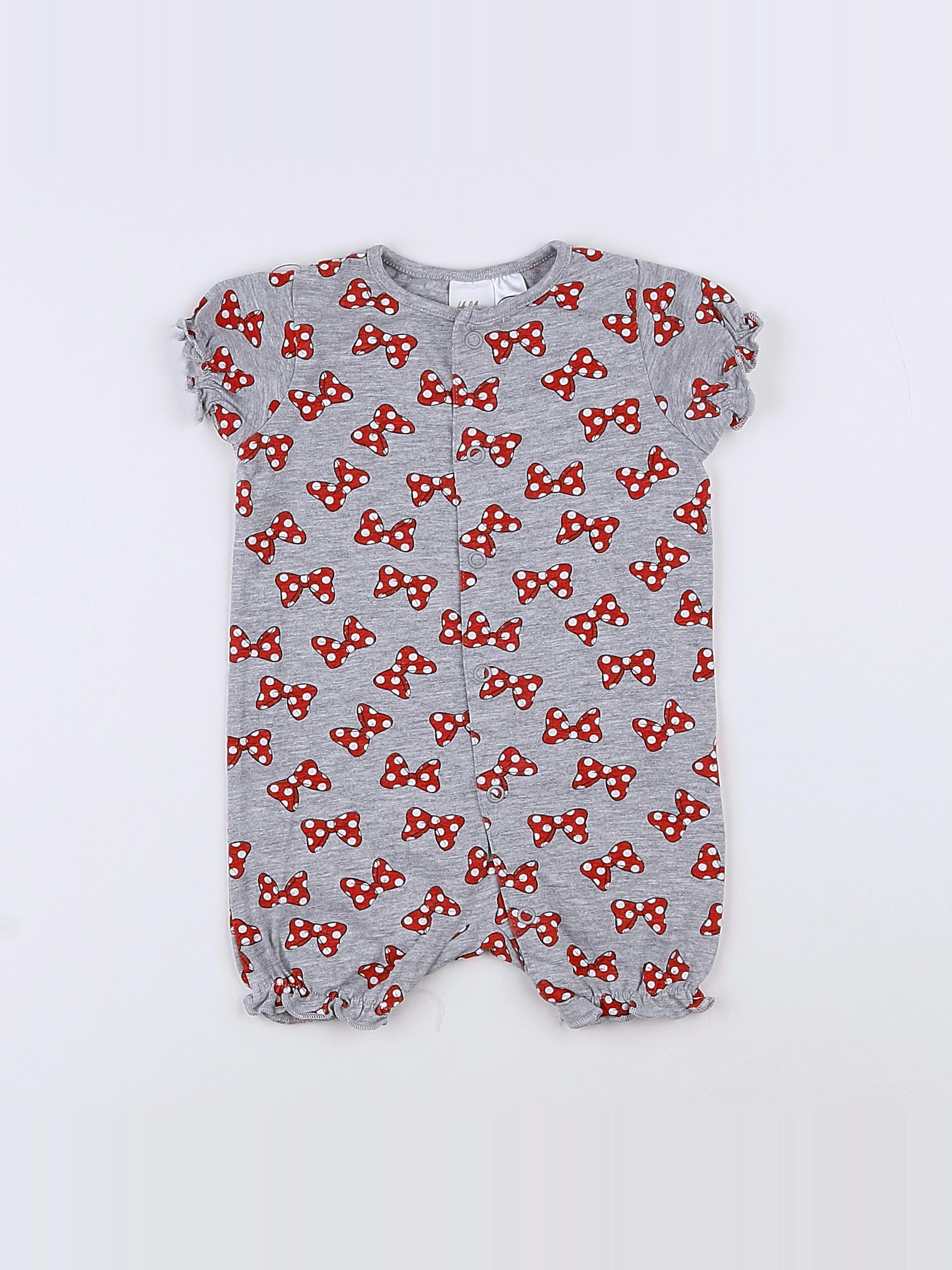 H&M - combinaison gris - 1/3 mois