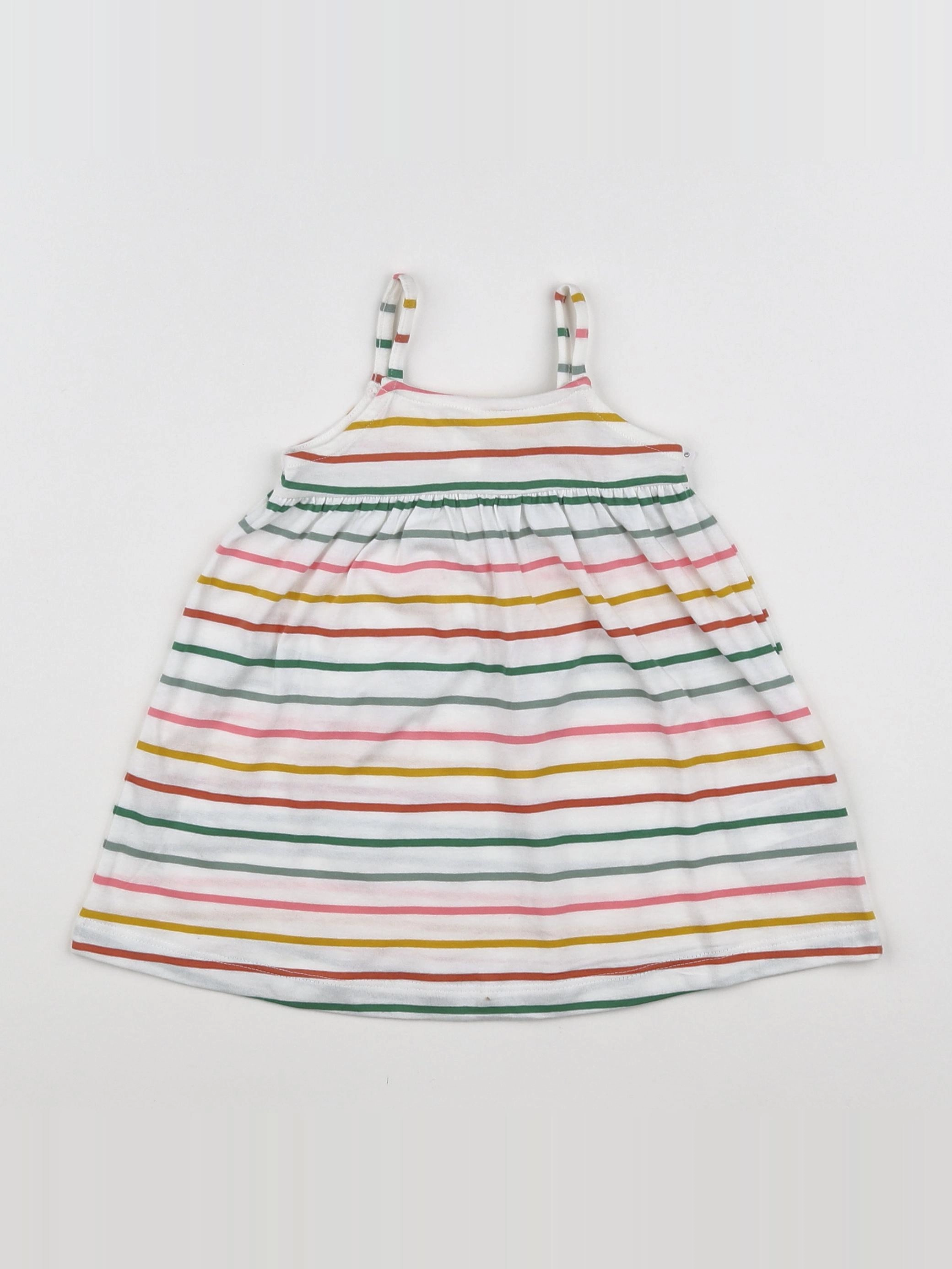Boutchou - robe multicolore (état neuf) - 6 mois