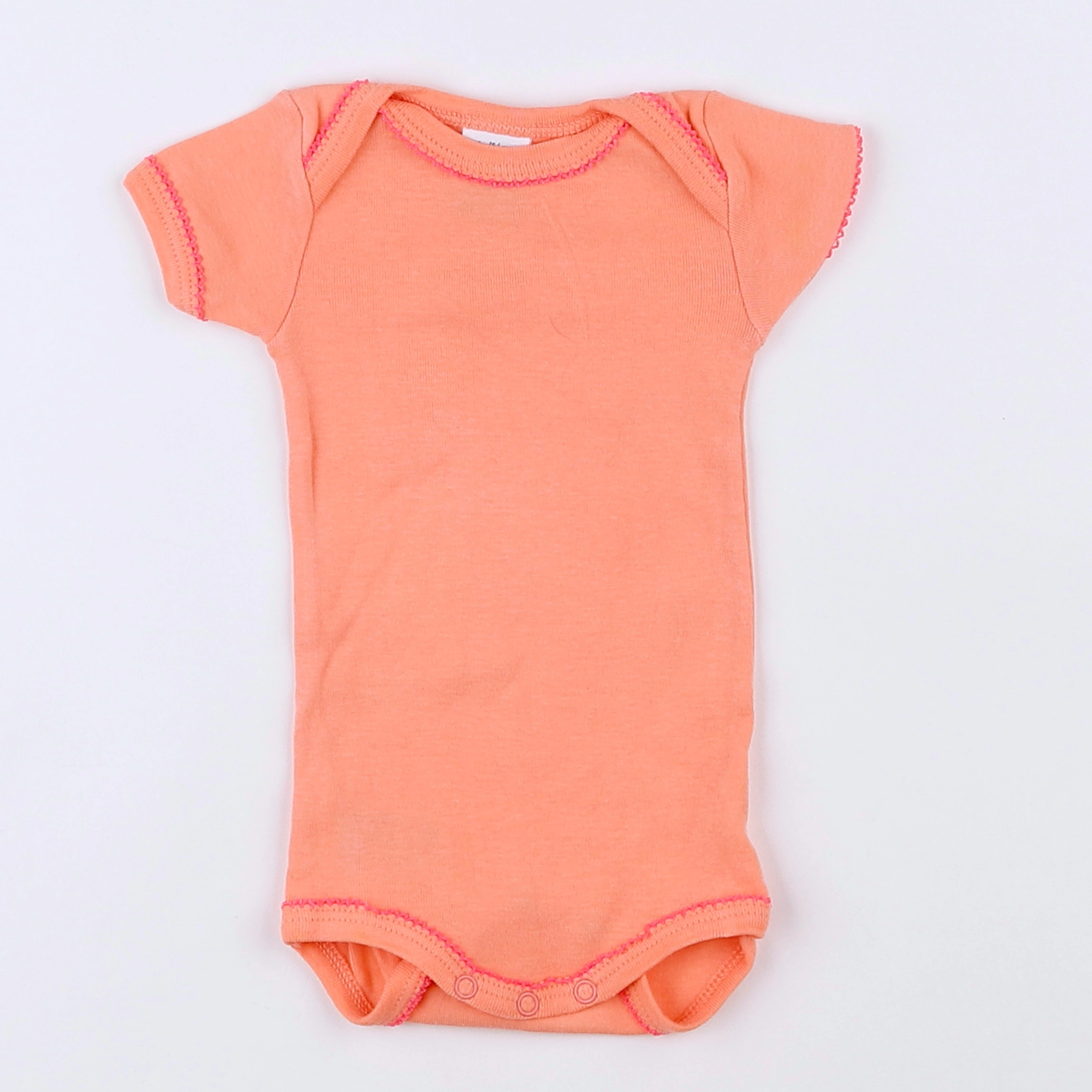 Petit Bateau - body orange - 1 mois