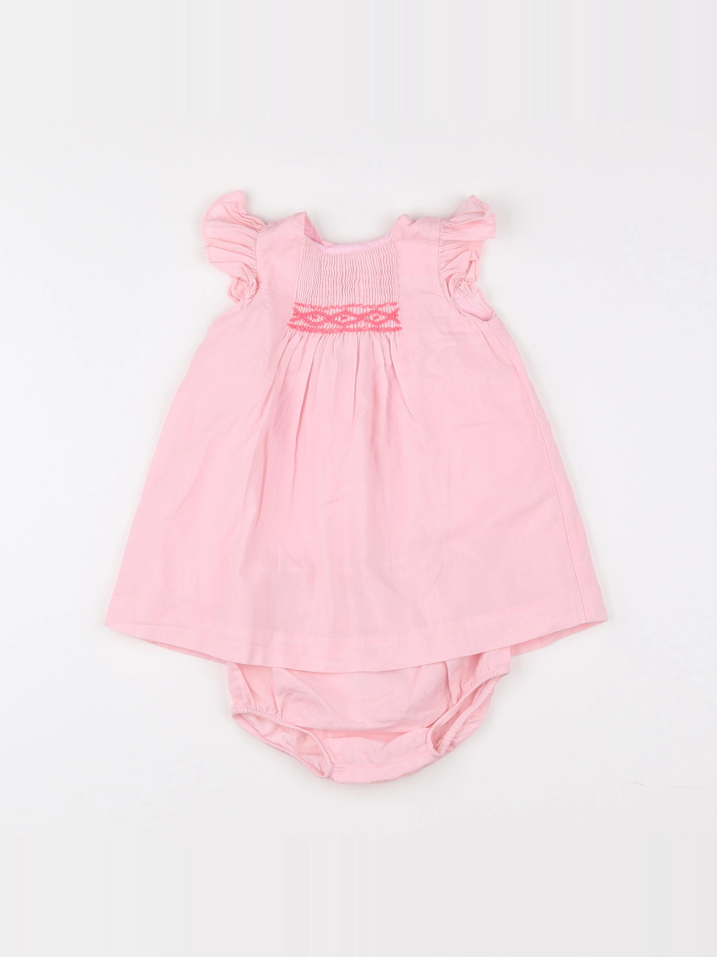 Jacadi - robe rose - 12 mois