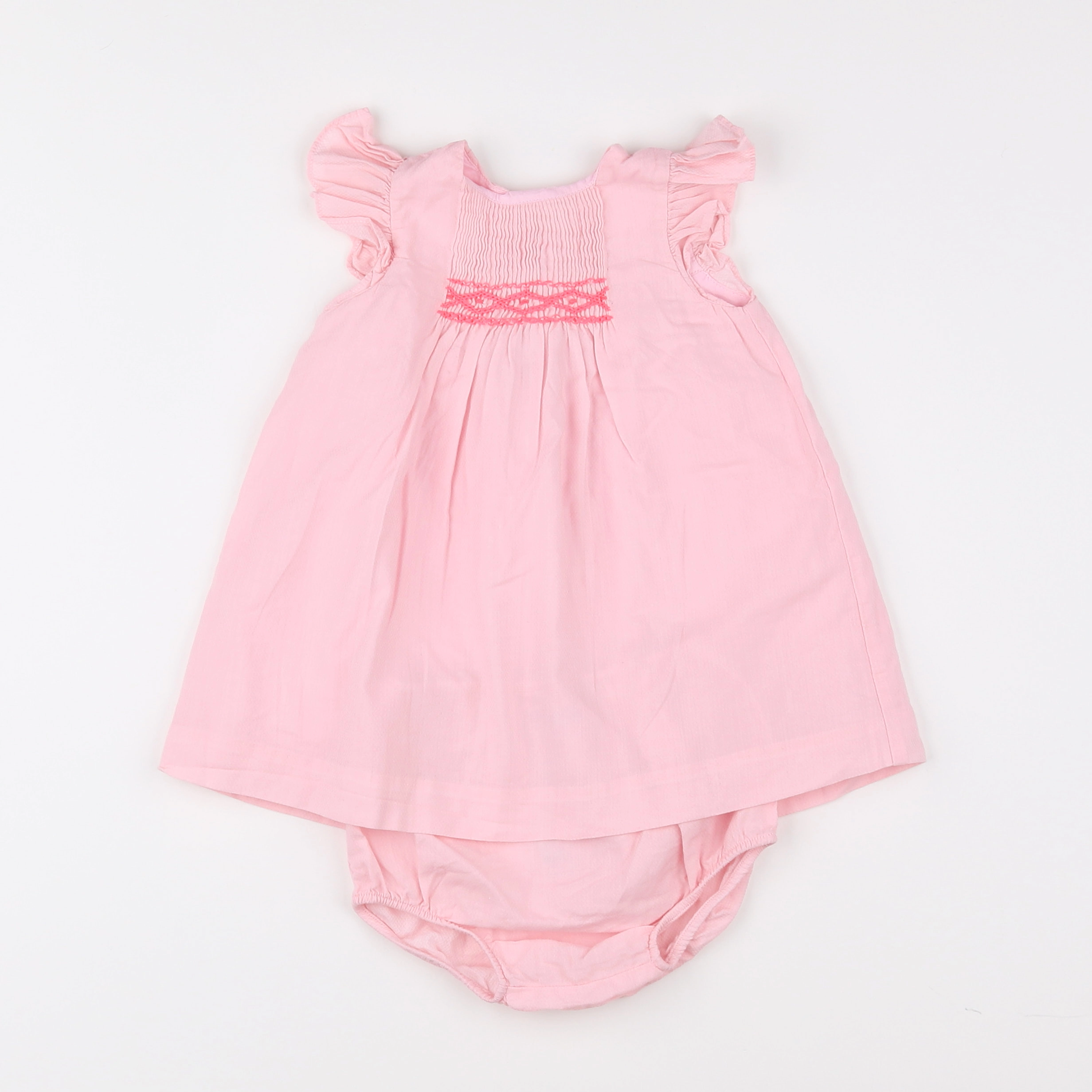 Jacadi - robe rose - 12 mois