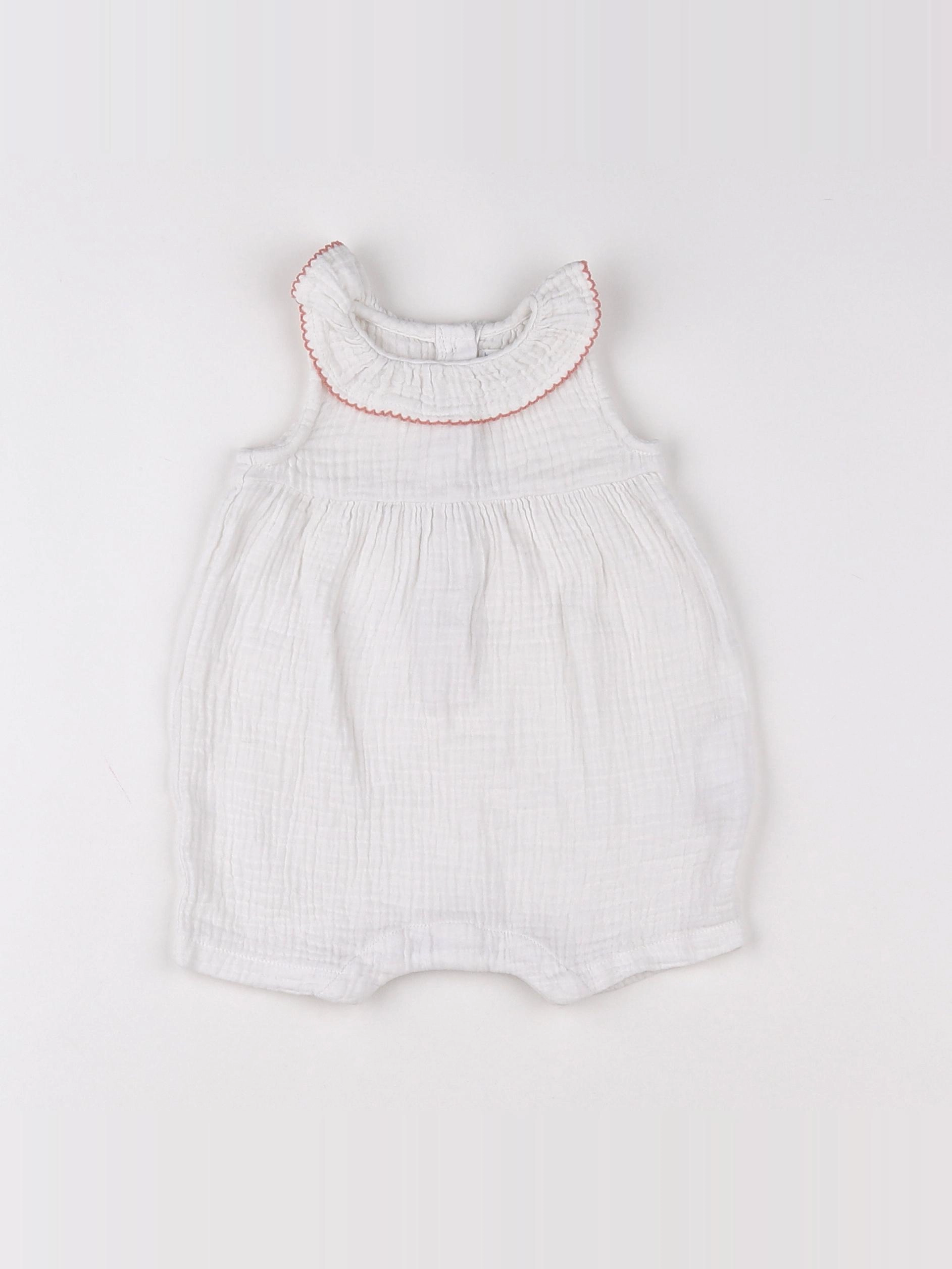 Boutchou - combinaison blanc - 3 mois