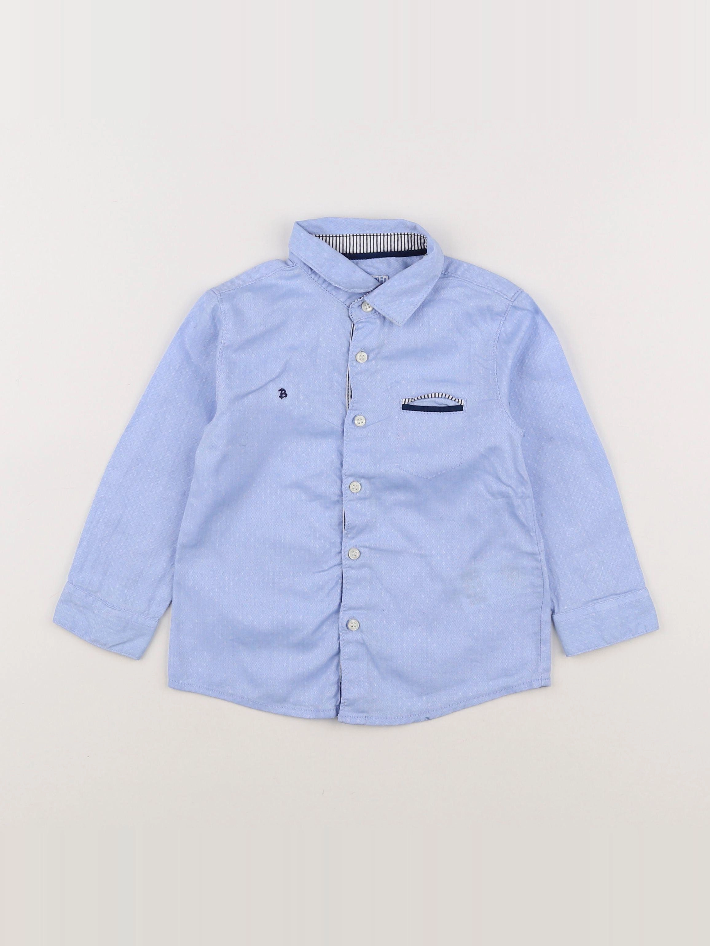 Mayoral - chemise bleu - 18 mois
