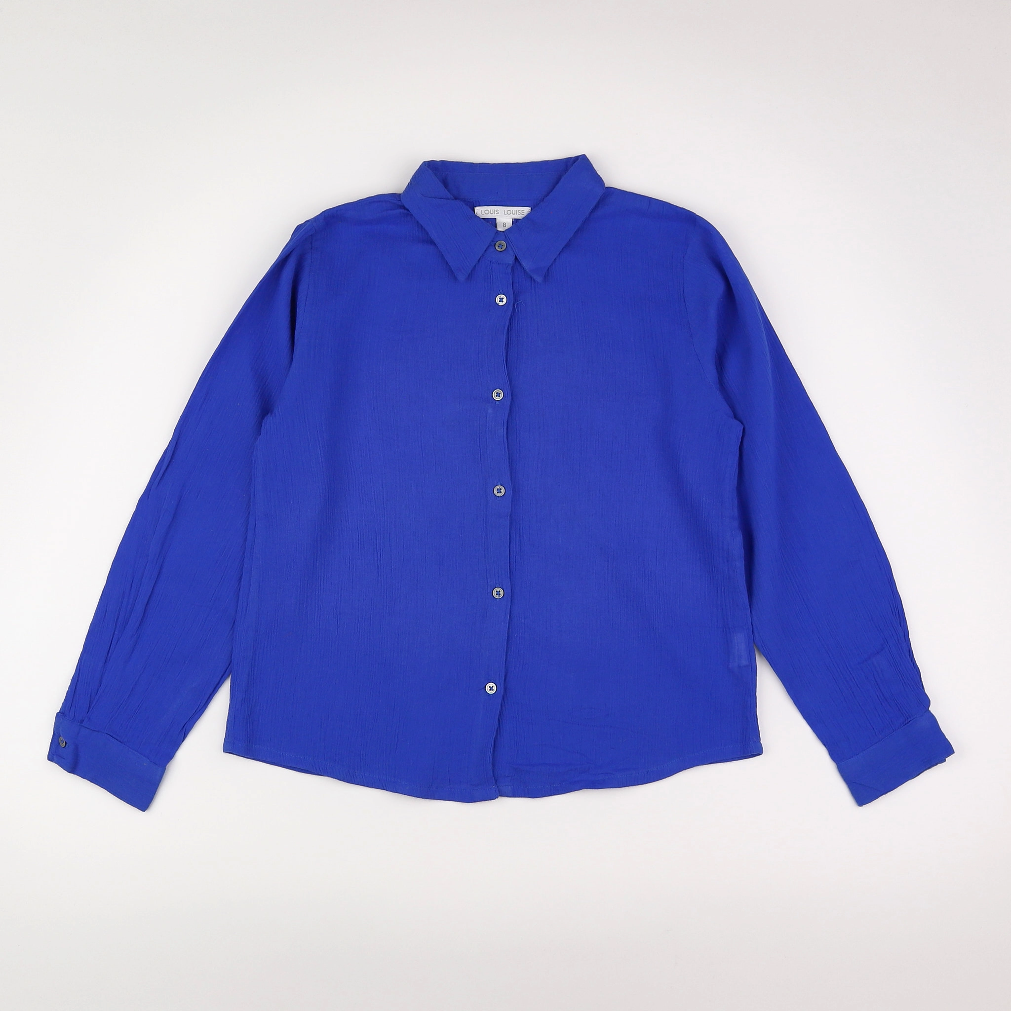 Louis Louise - blouse bleu - 8 ans