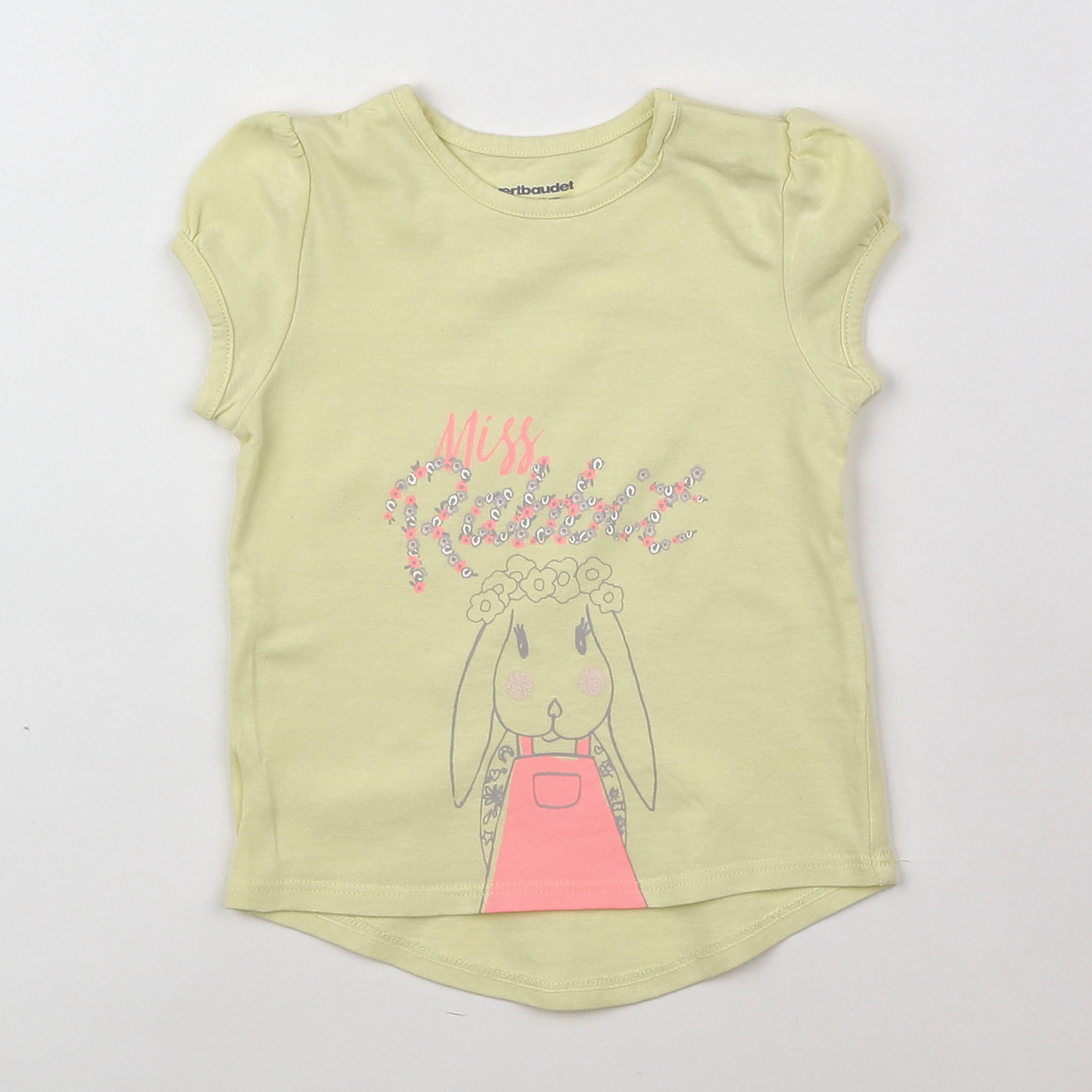 Vertbaudet - tee-shirt jaune - 9 mois