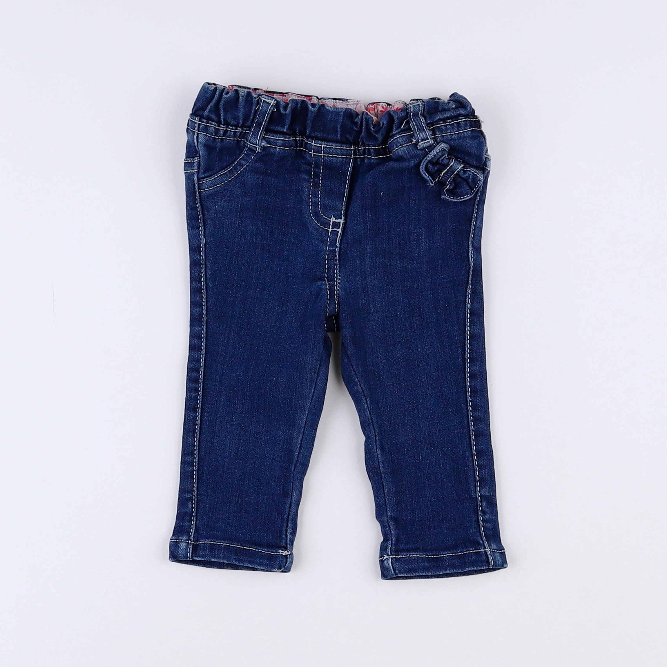 Vertbaudet - jegging bleu - 3 mois