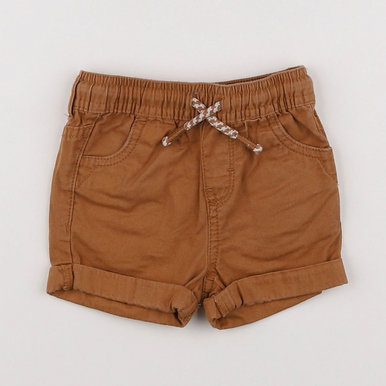 Vertbaudet - short marron - 6 mois