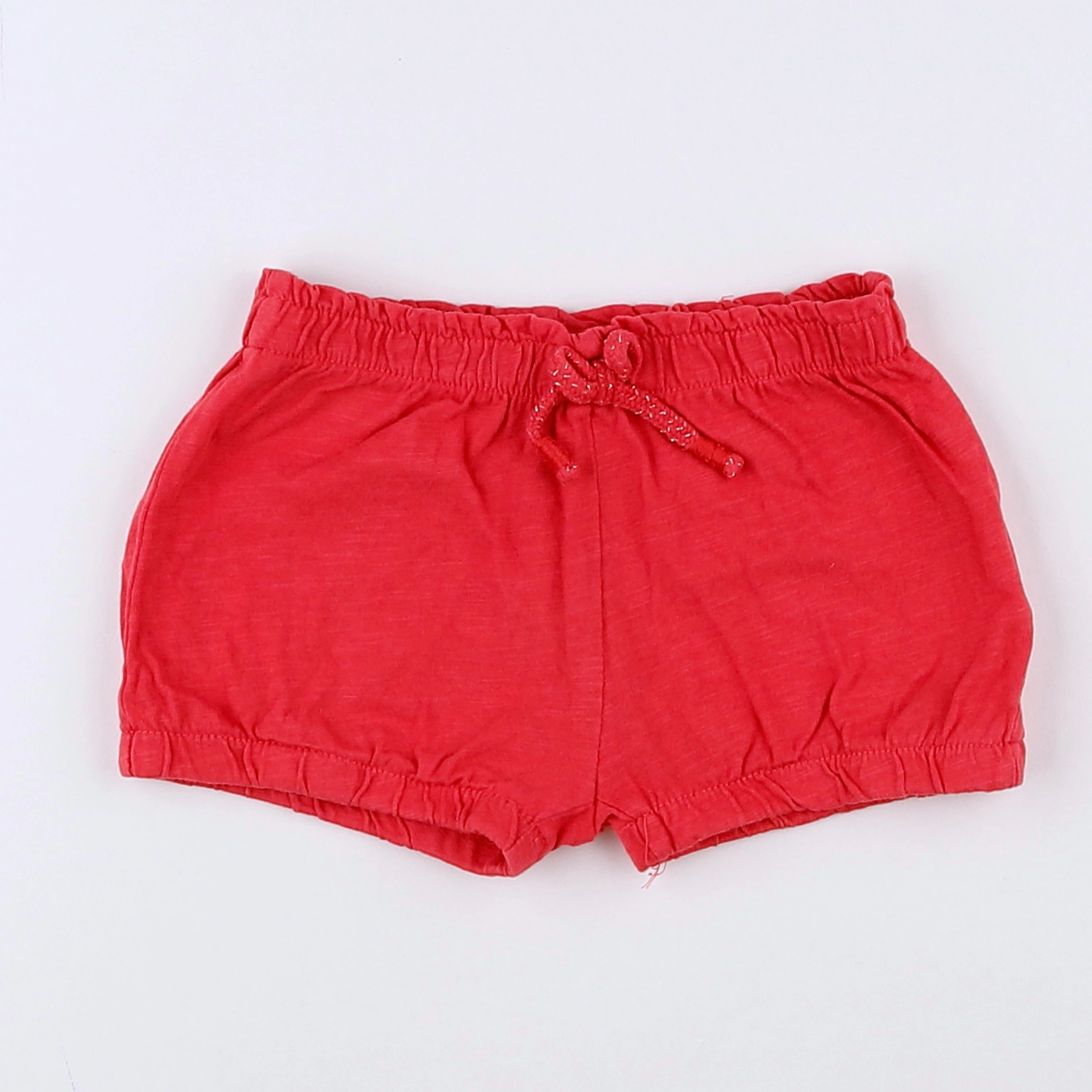 Vertbaudet - short rouge - 12 mois