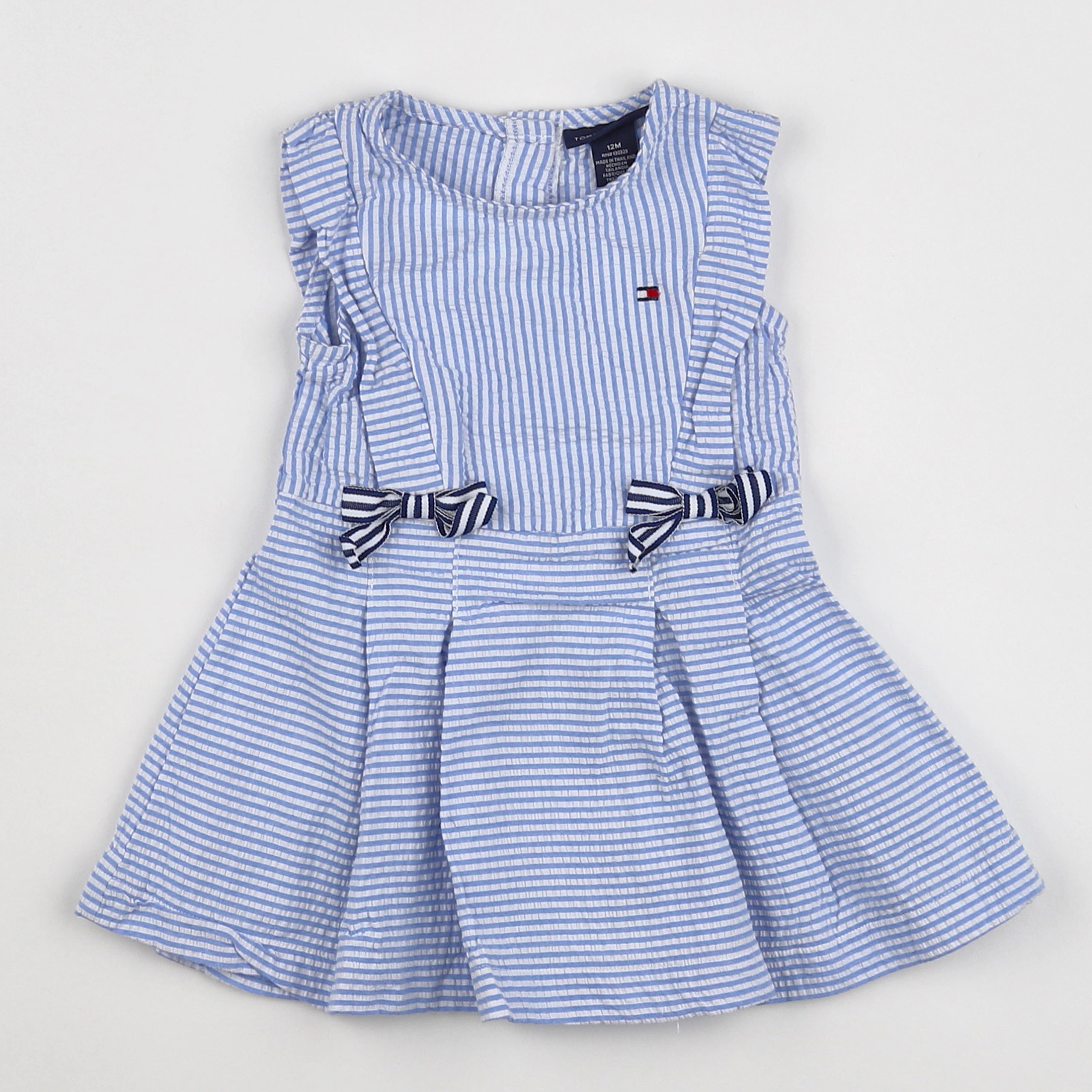 Tommy Hilfiger - robe bleu, blanc - 12 mois