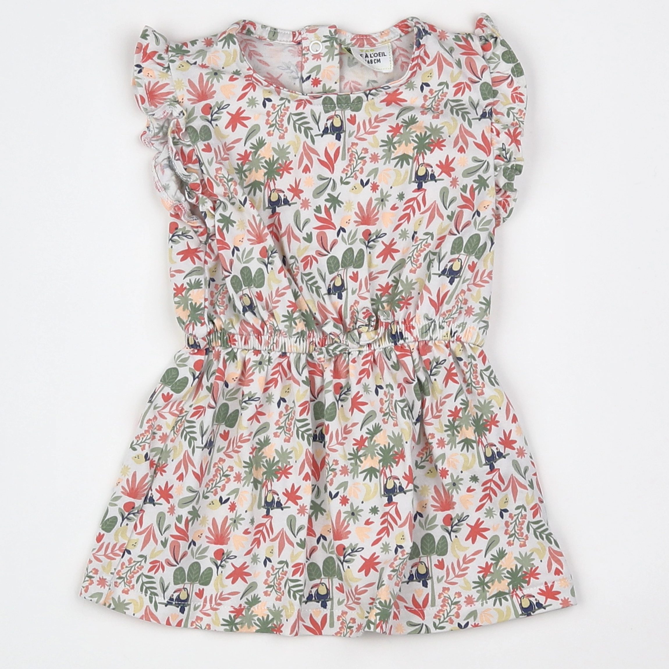 Tape à l'oeil - robe multicolore - 6 mois