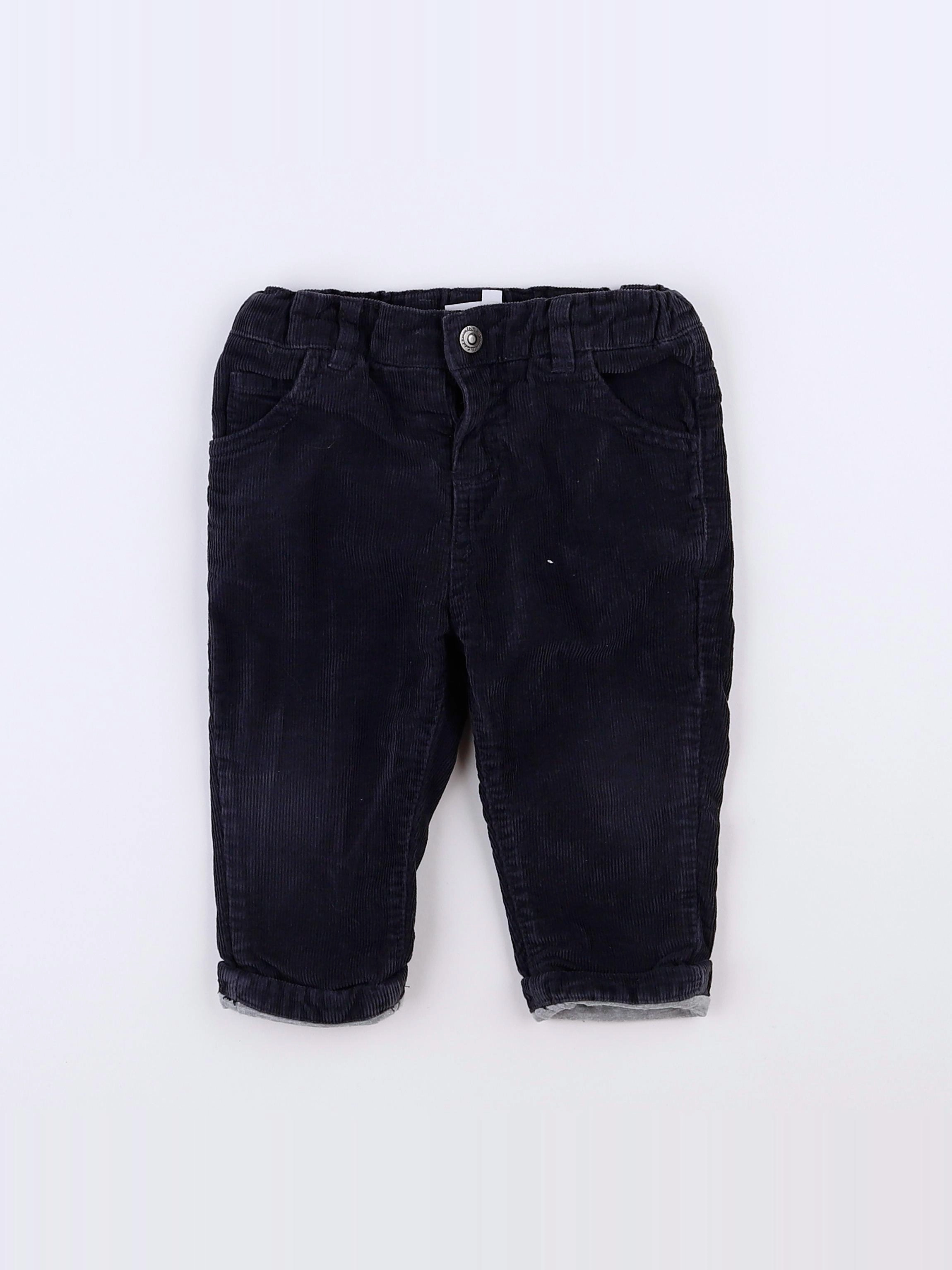 Cadet Rousselle - pantalon doublé gris - 12 mois