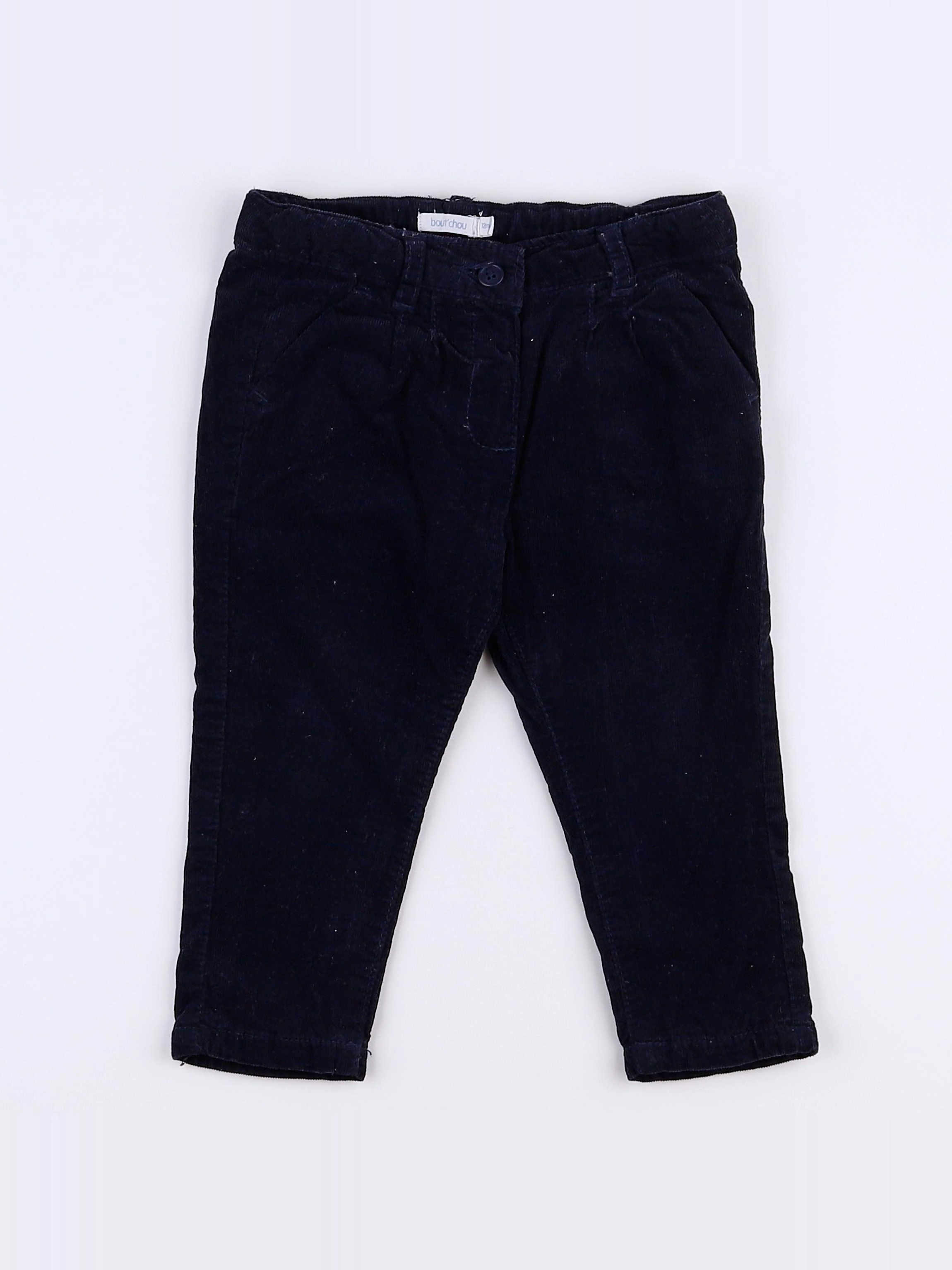 Boutchou - pantalon bleu - 12 mois