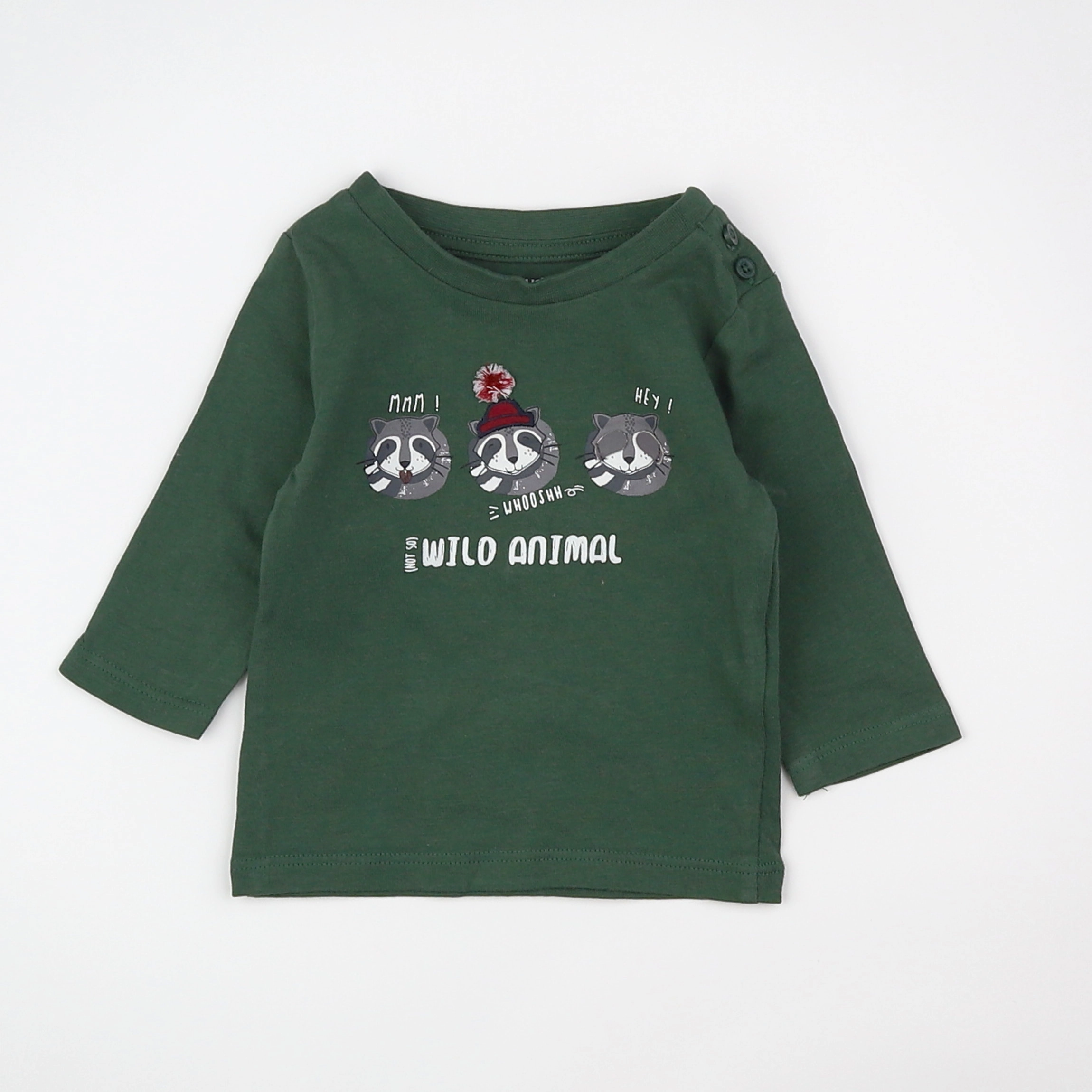 Vertbaudet - tee-shirt vert - 3 mois