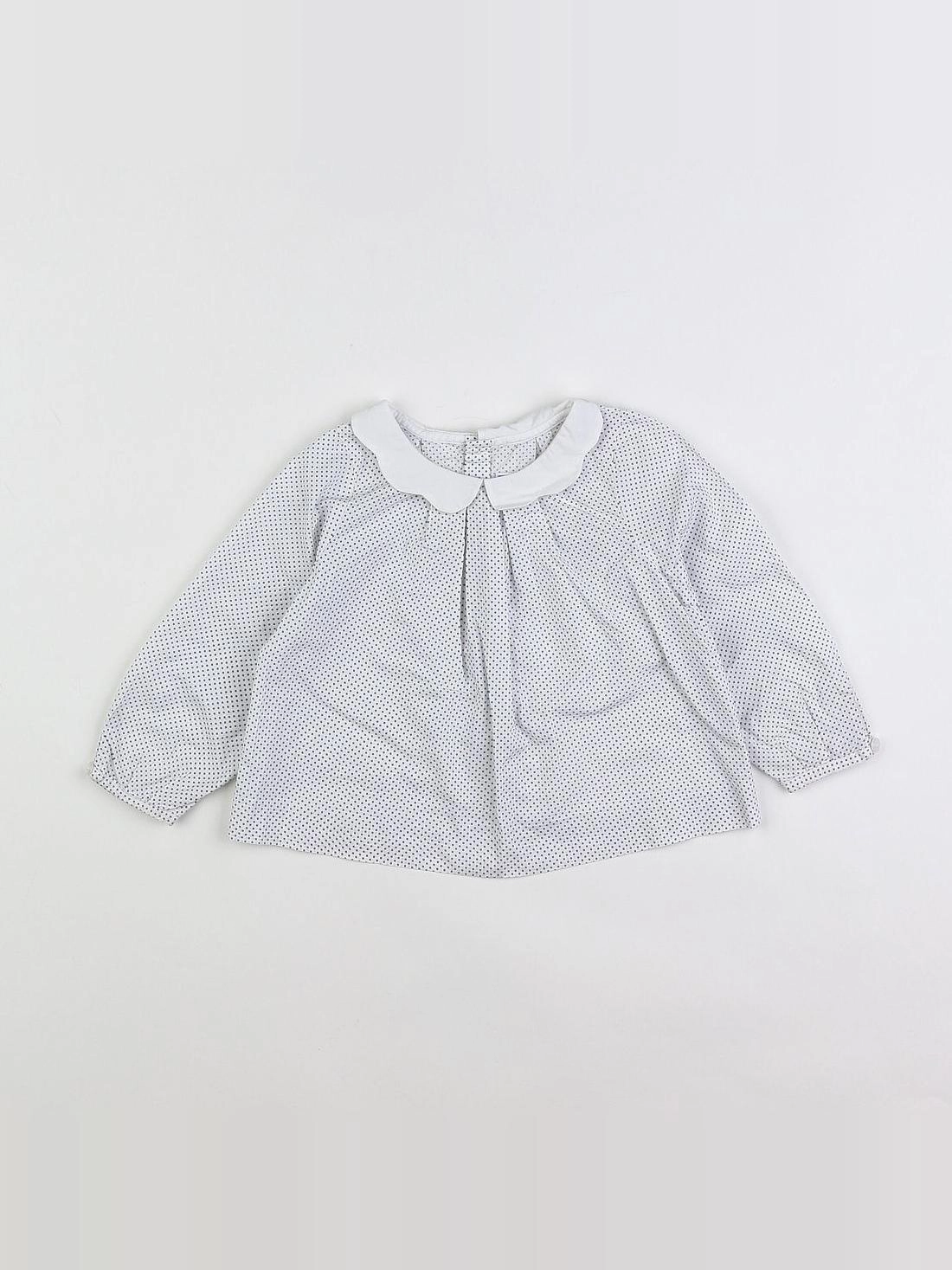 Jacadi - blouse blanc - 12 mois