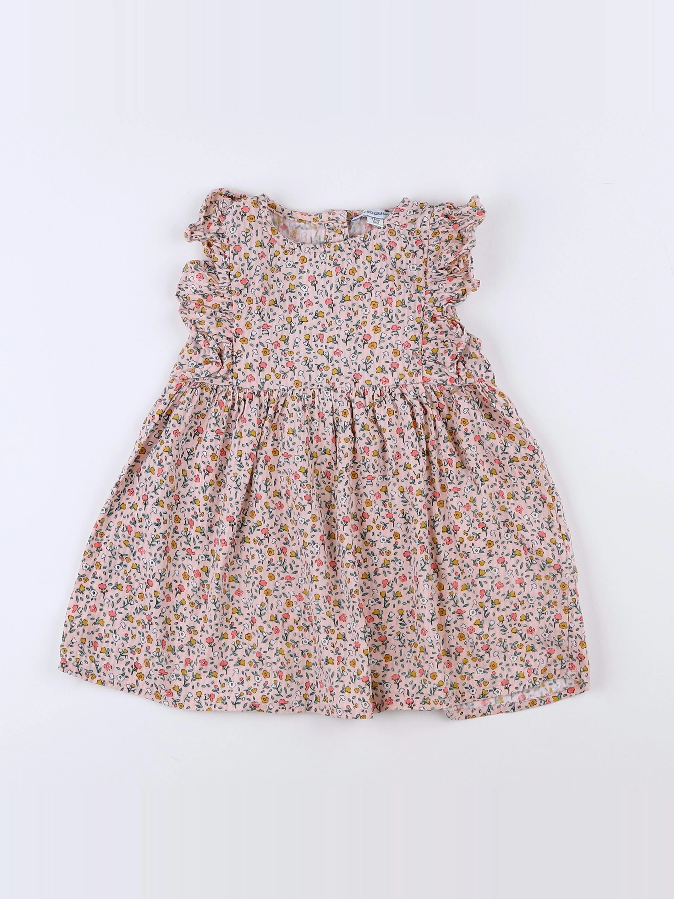 Vertbaudet - robe multicolore - 18 mois