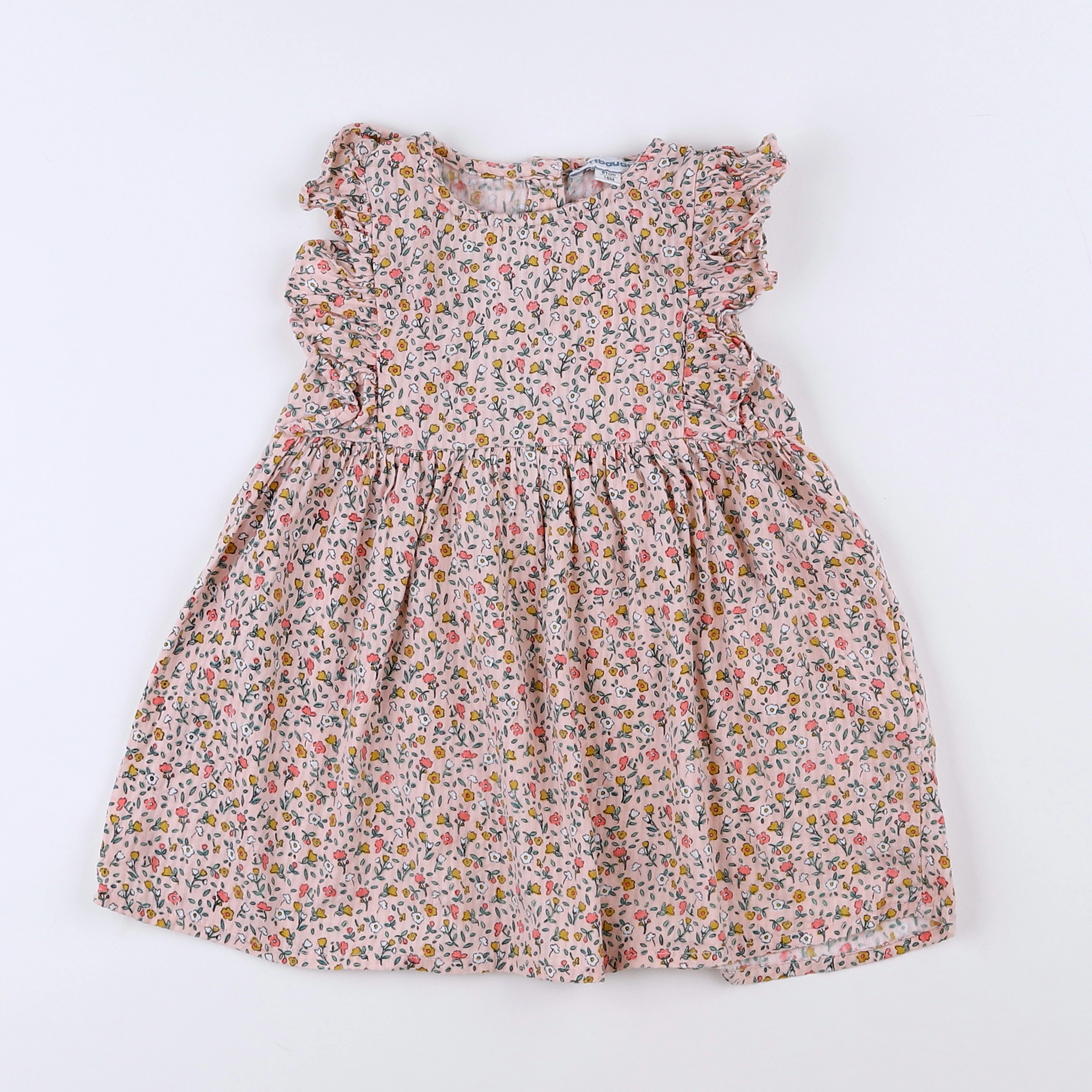 Vertbaudet - robe multicolore - 18 mois