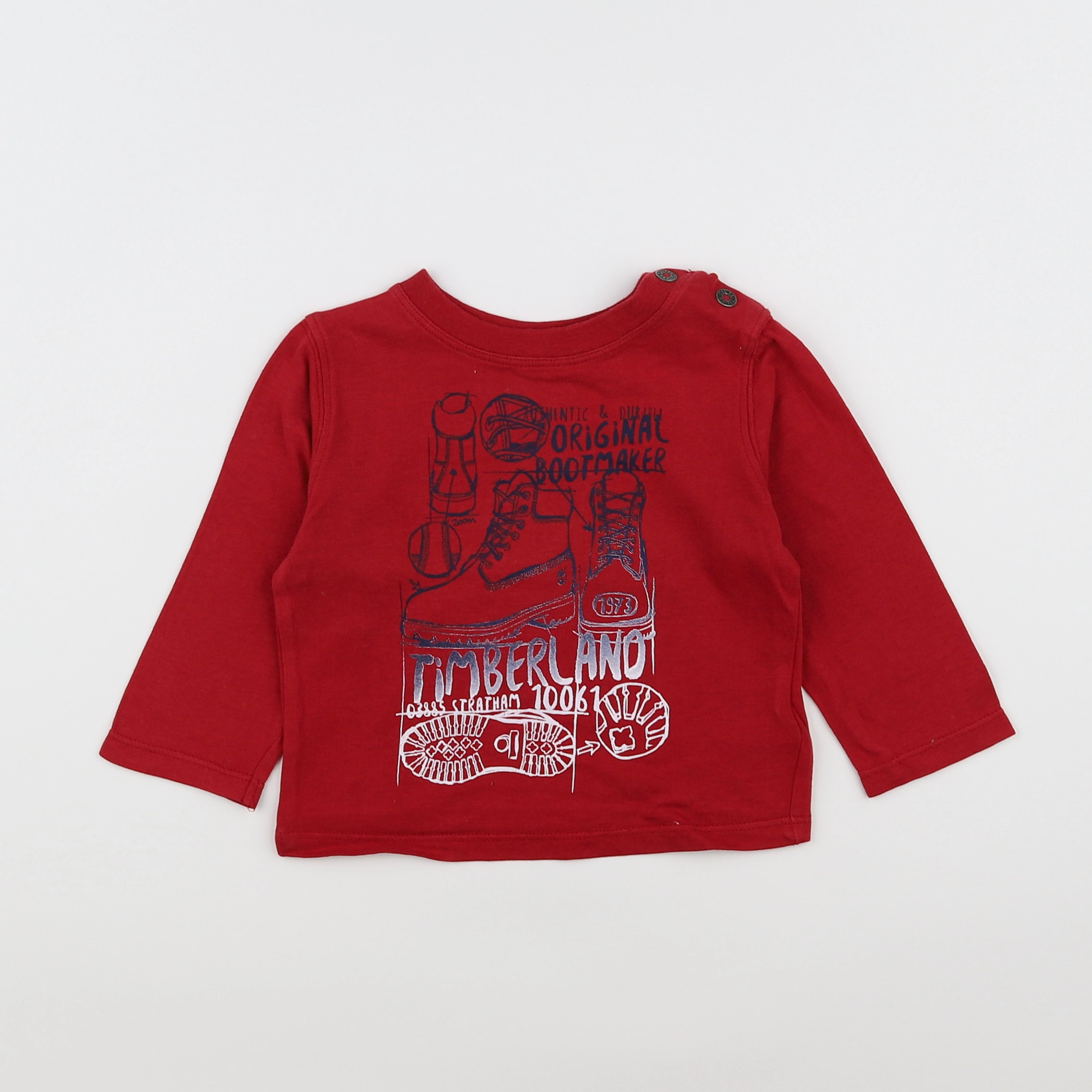 Timberland - tee-shirt rouge - 12 mois