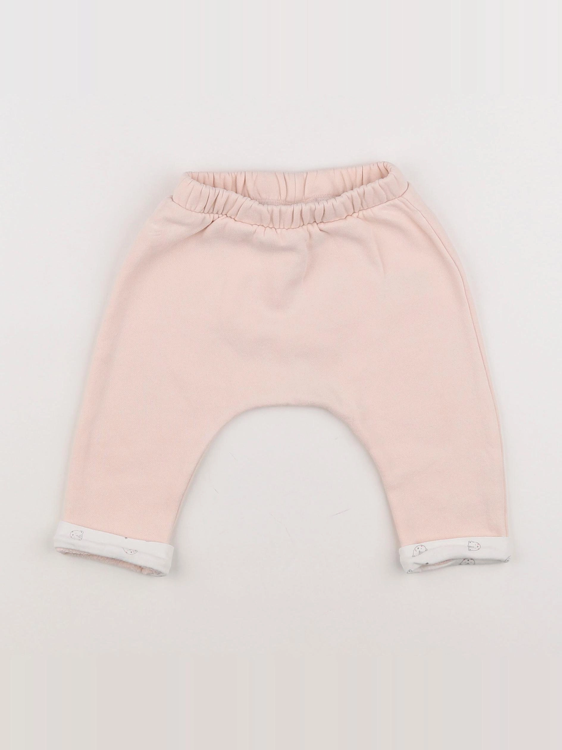 Vertbaudet - jogging rose - 9 mois