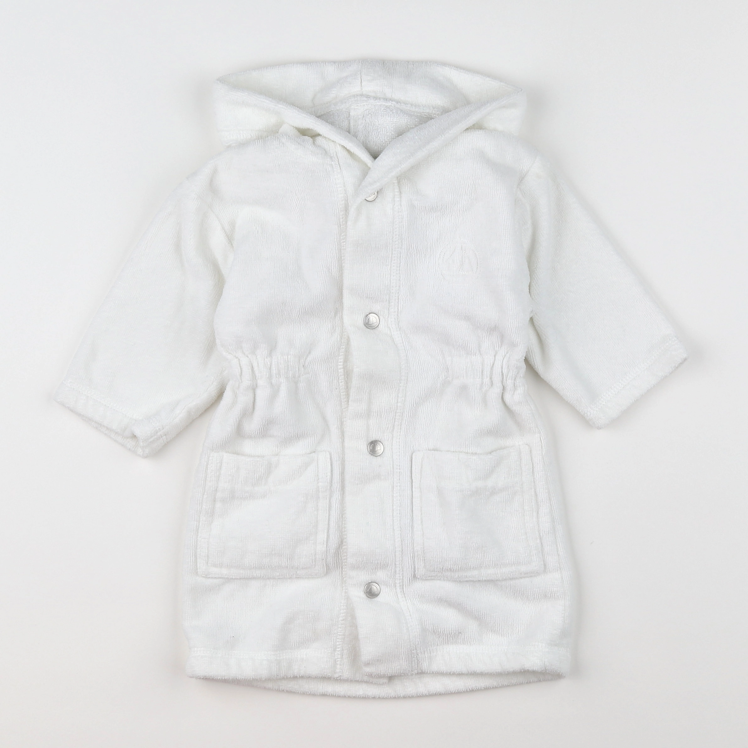 Petit Bateau - peignoir blanc - 12 mois