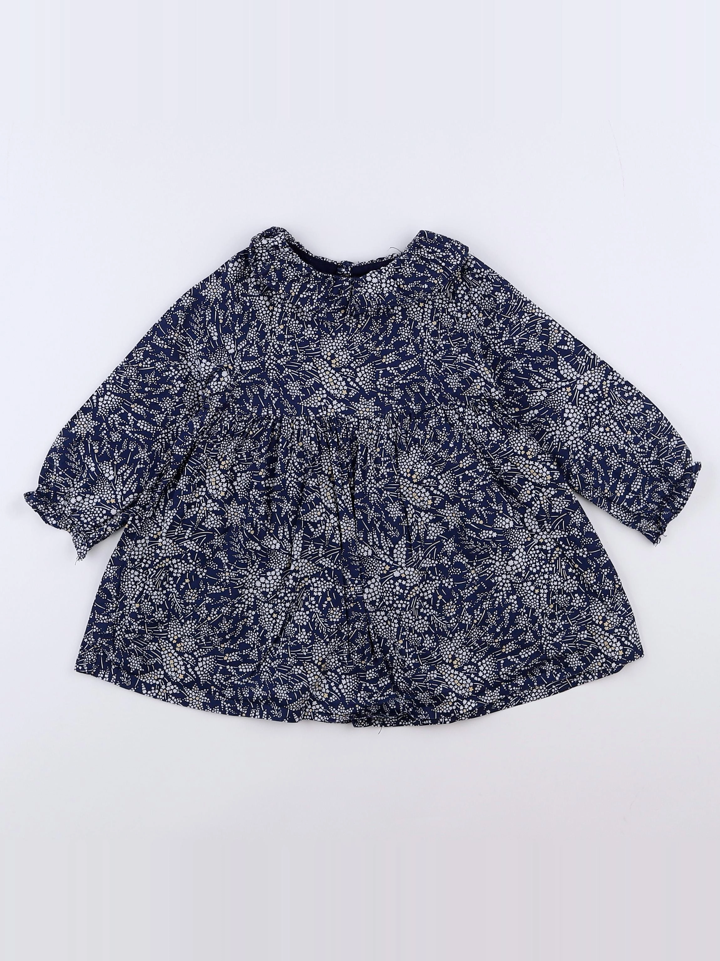 Jacadi - robe bleu, jaune - 12 mois