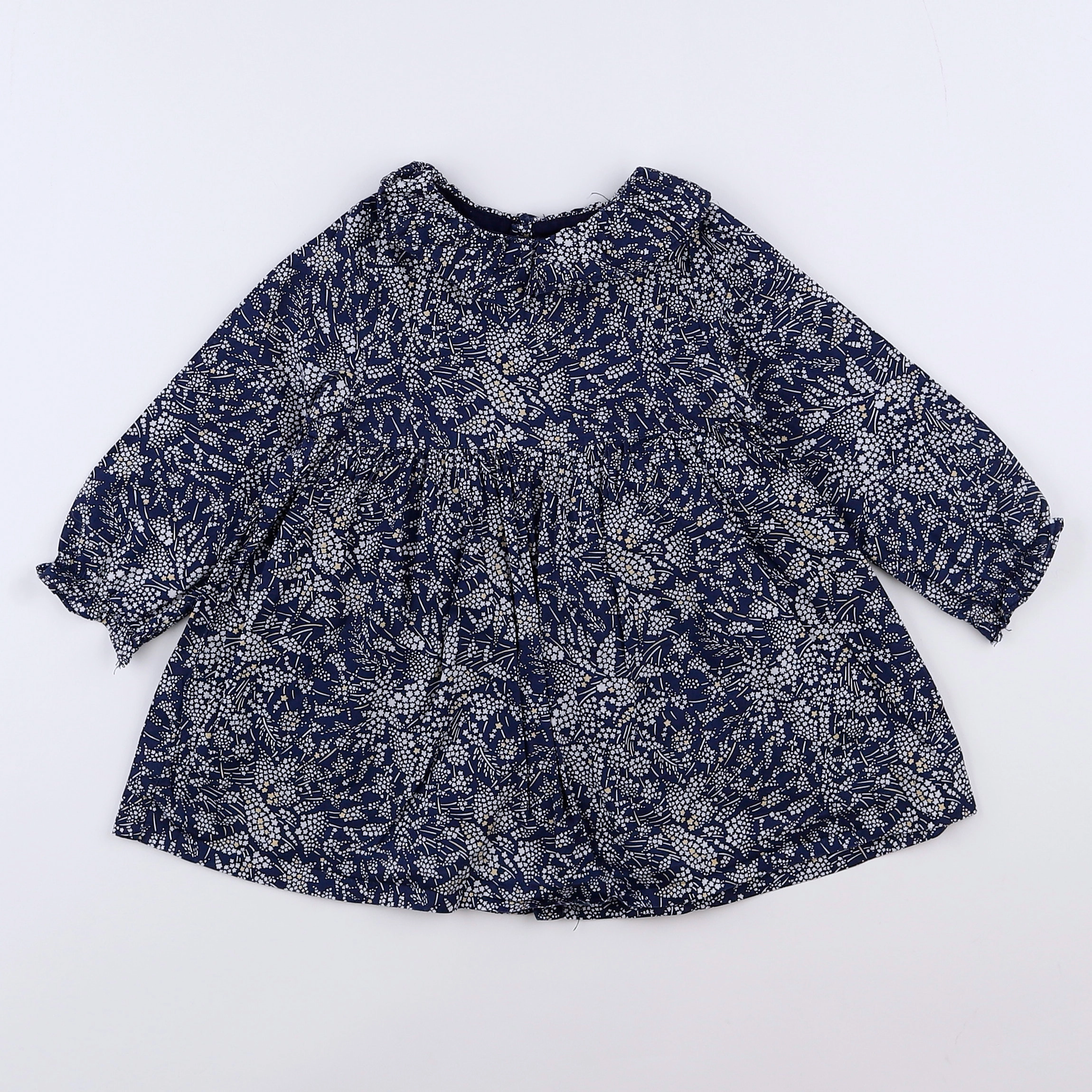 Jacadi - robe bleu, jaune - 12 mois