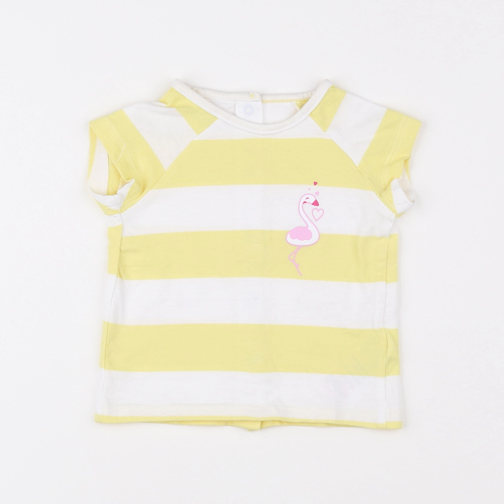 Vertbaudet - tee-shirt jaune - 3 mois