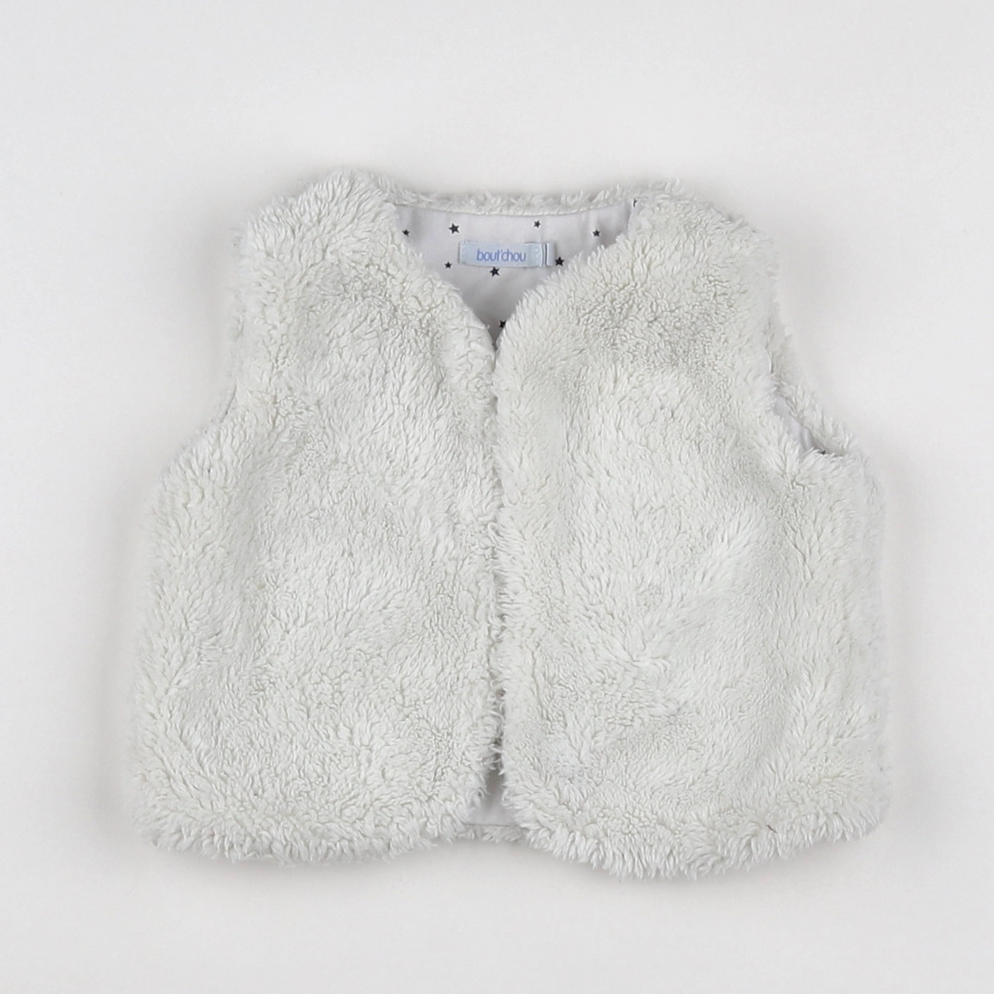 Boutchou - gilet blanc - 6 mois