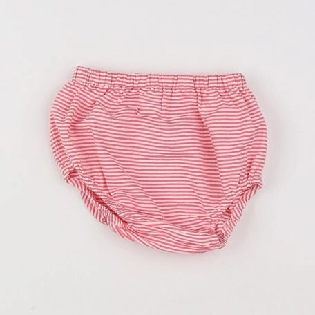 Jacadi - bloomer blanc, rose - 3 mois