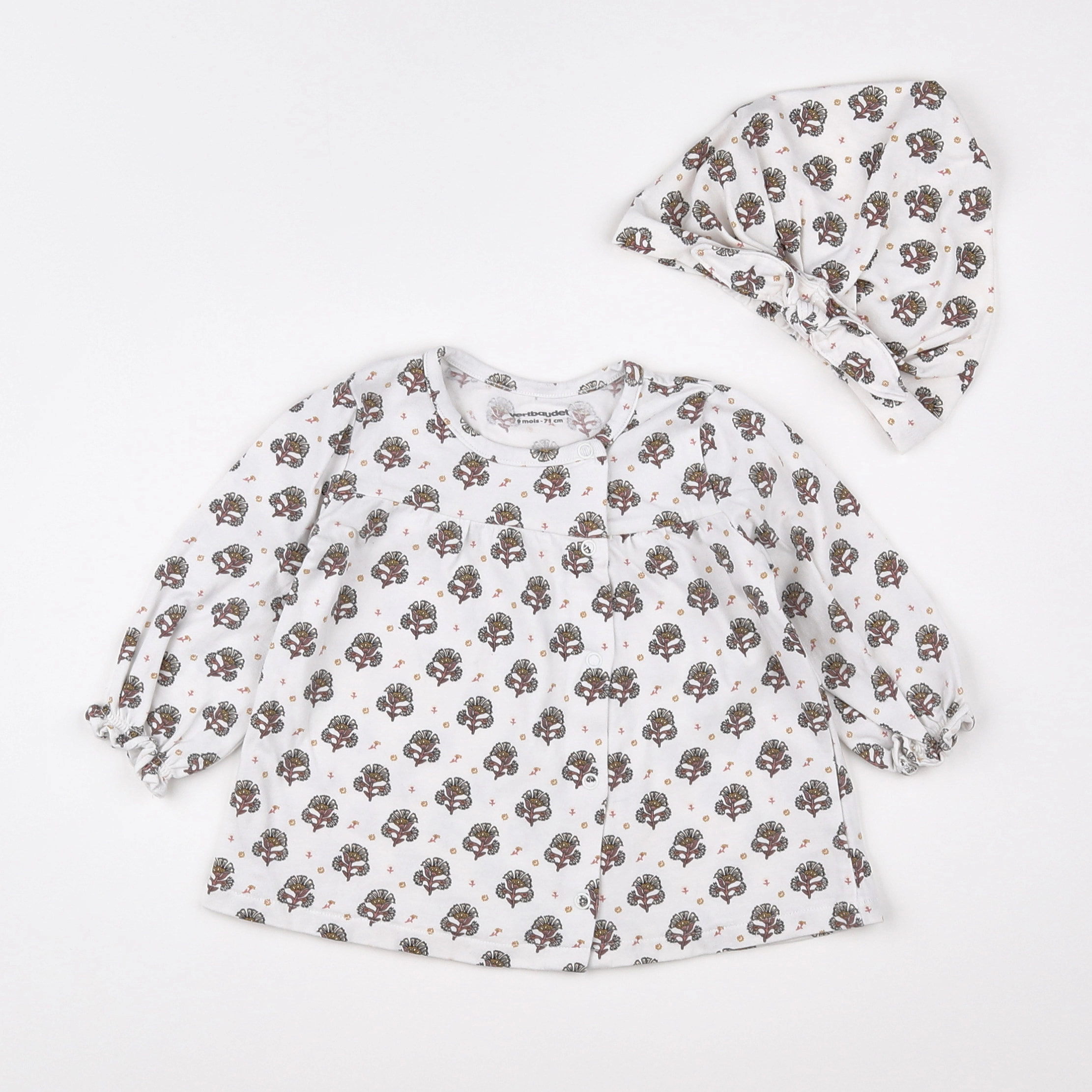 Vertbaudet - tee-shirt blanc - 9 mois
