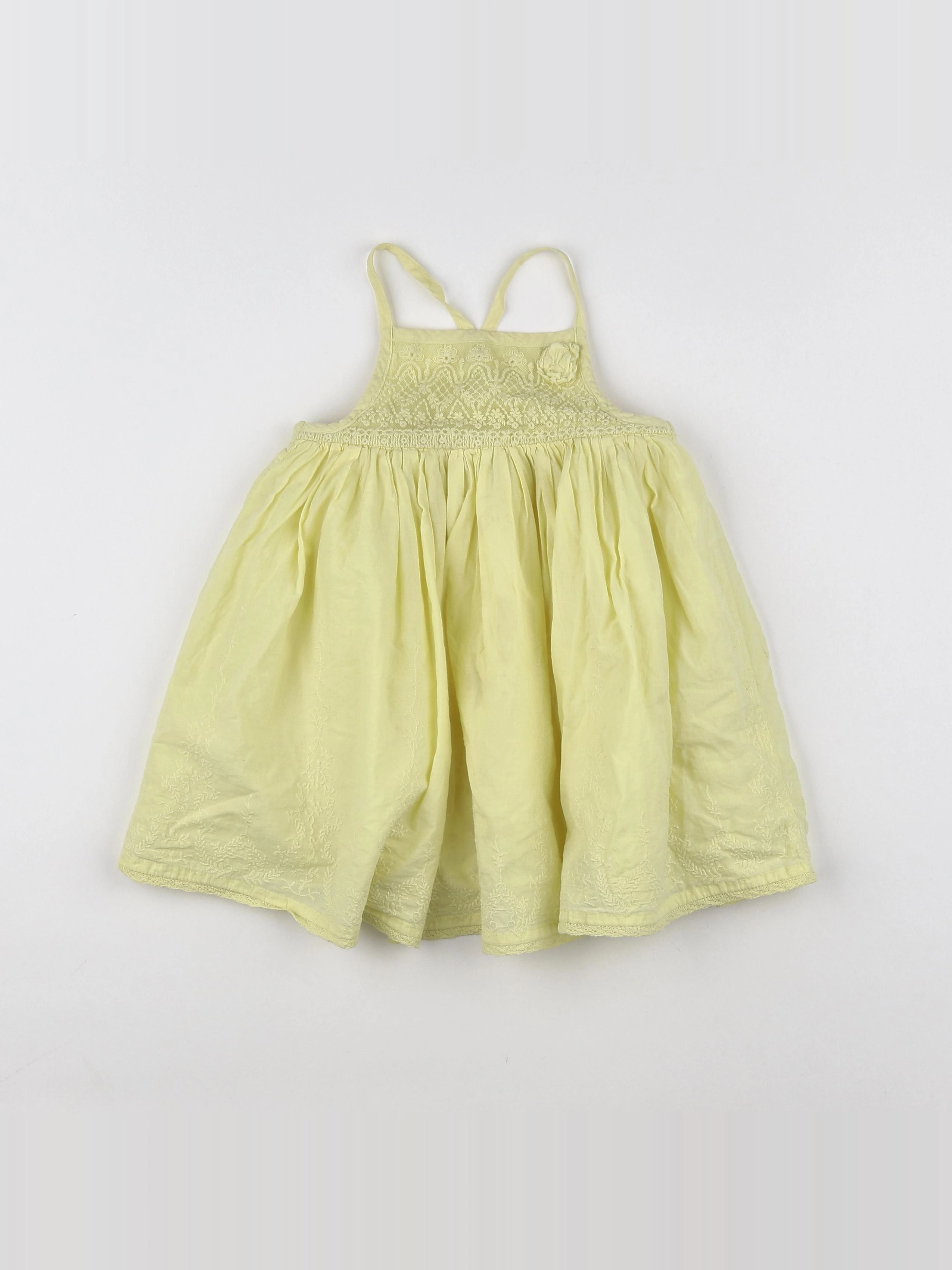 Vertbaudet - robe jaune - 18 mois
